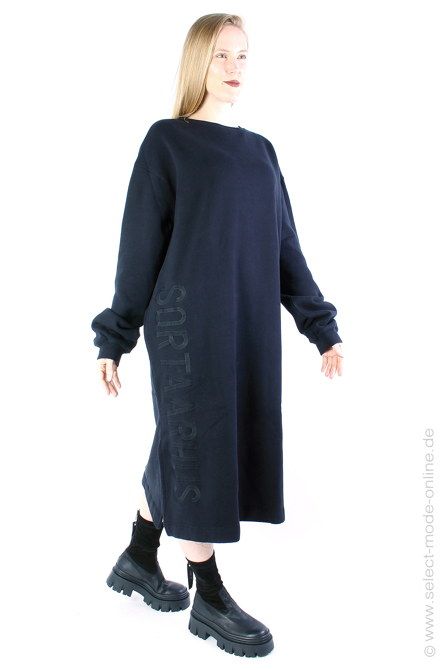 Sweat Kleid mit Logo - schwarz - SA3036