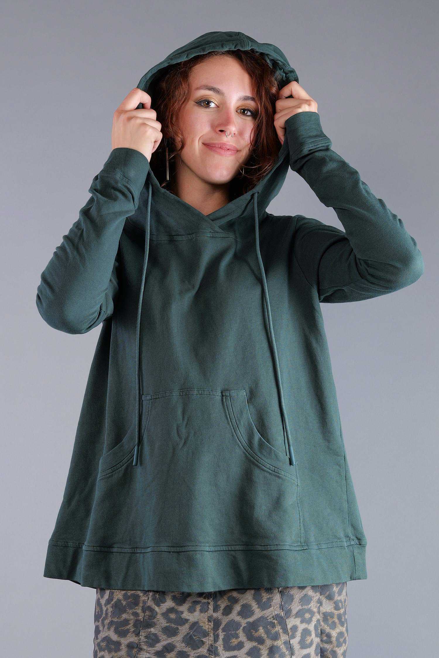 A-line sweater - Forest - 2263290518