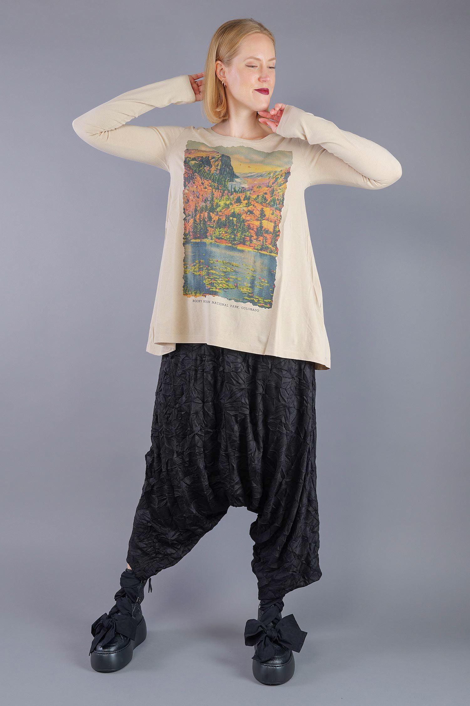 Longsleeve with print - Mountain print - 2263390502