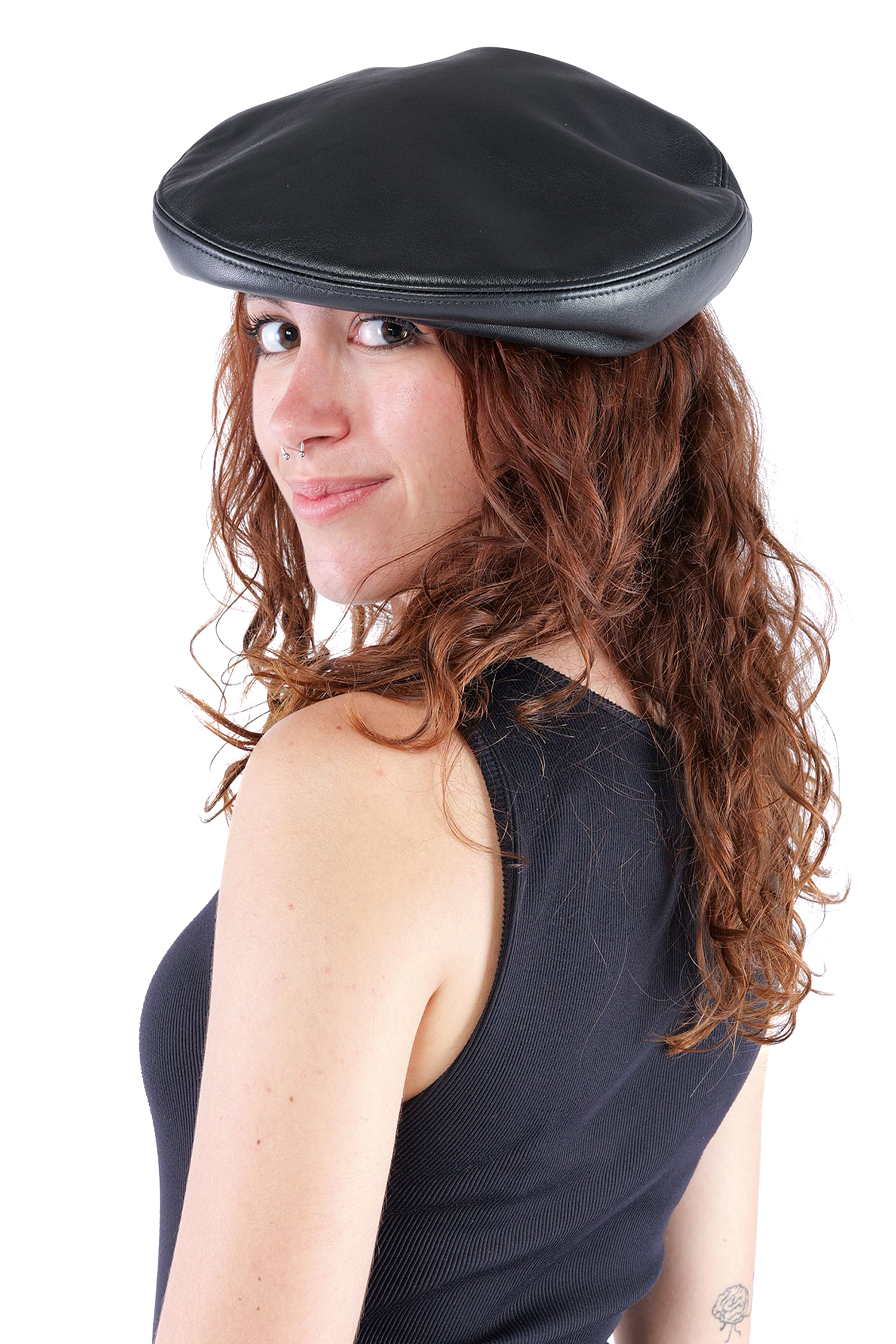 Beret hat - Black - W5513
