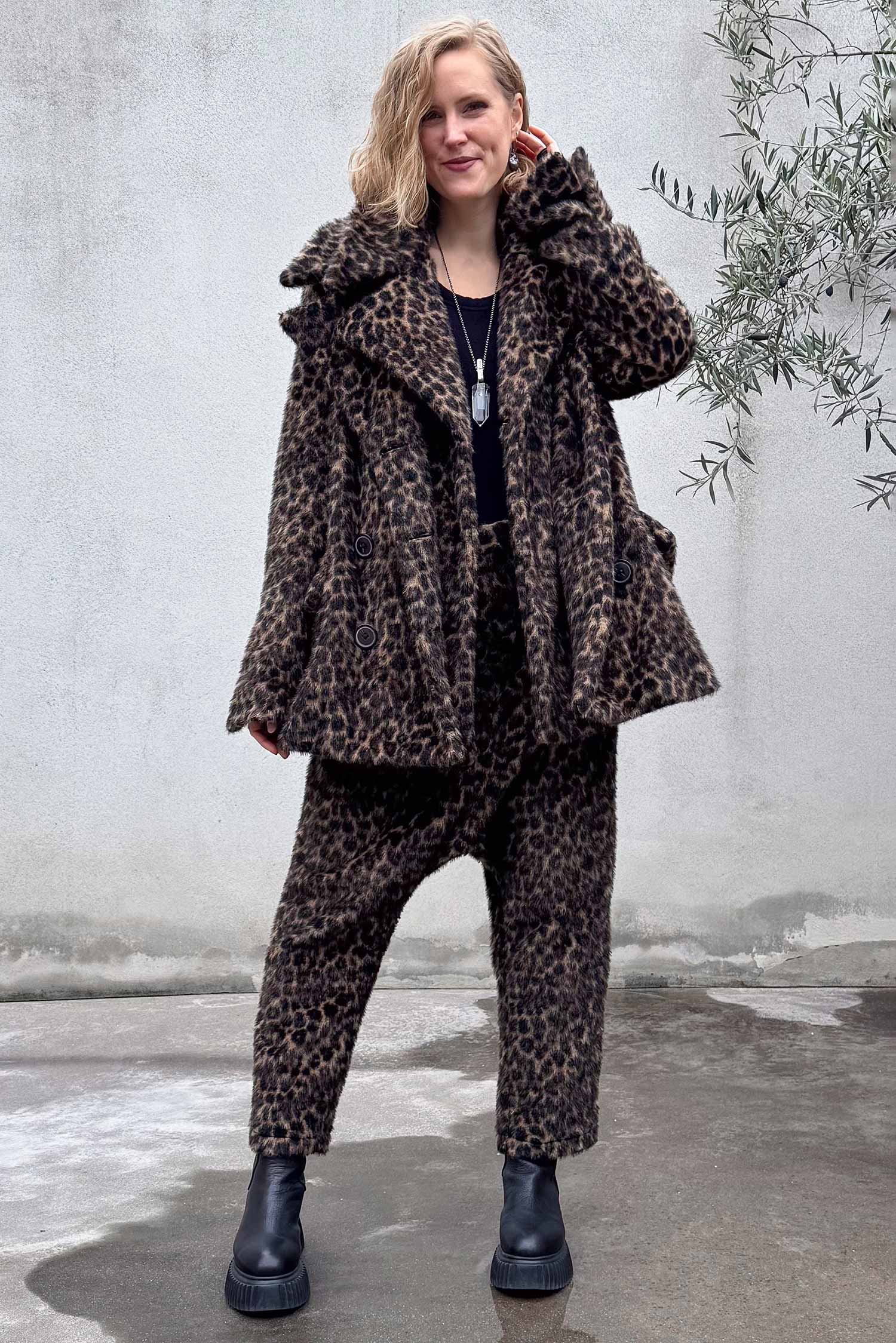 Oversize Leofell-Jacke - Leo jacquard - 2261191102