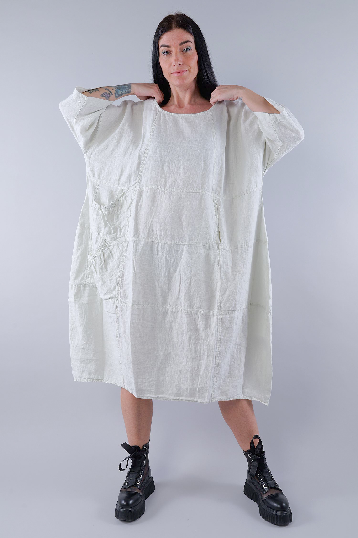 Oversized linen dress - Salina - 1263540906