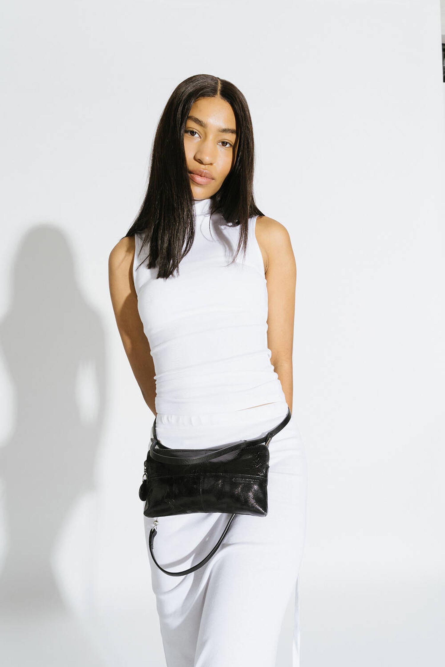 Shoulder Bag / Clutch - Metallic Deep Tar - IVIET ed.3
