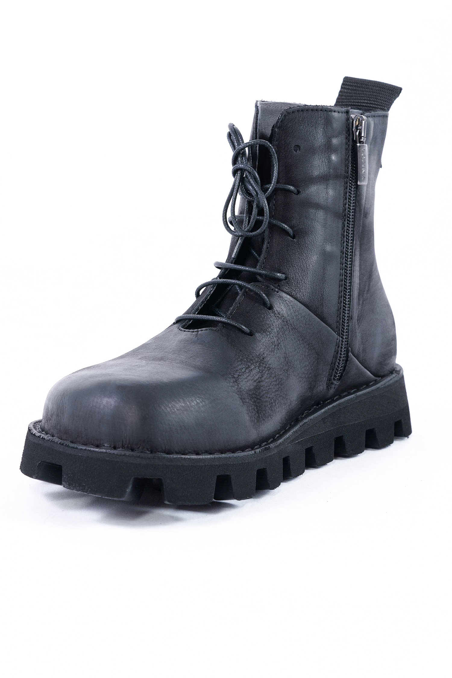 Leder Boots - Schwarz - 9231