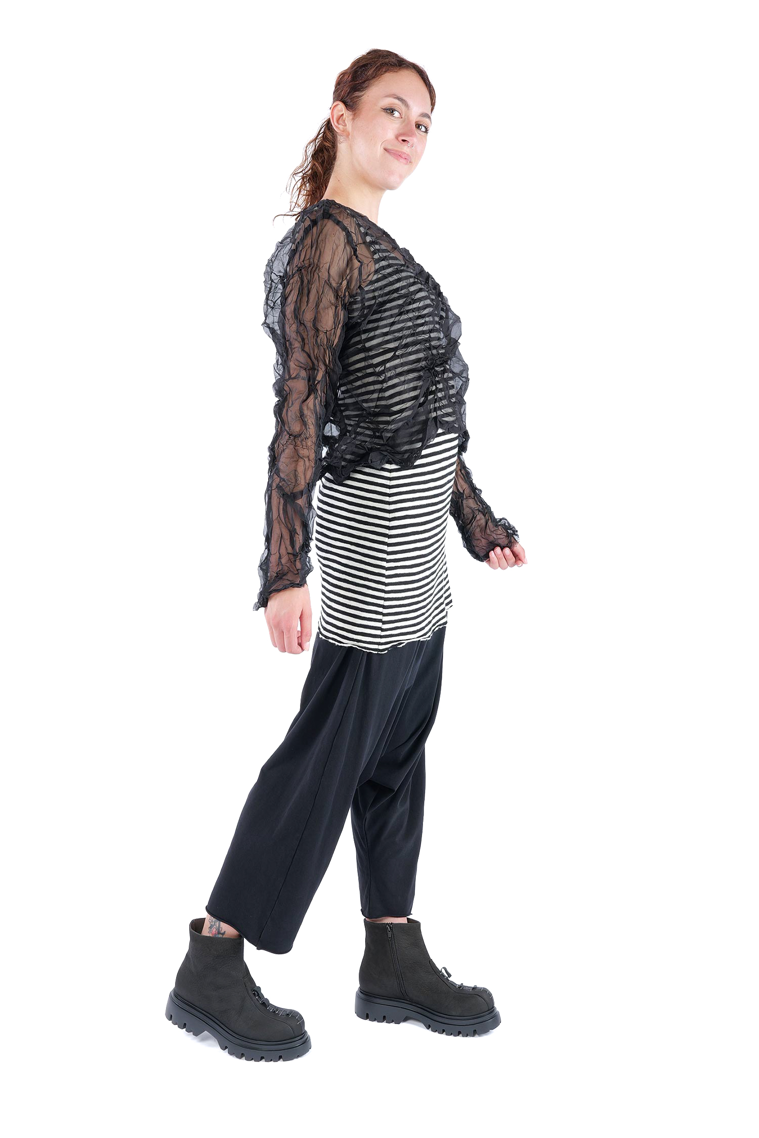 Silk pullover - Black - Raumrein