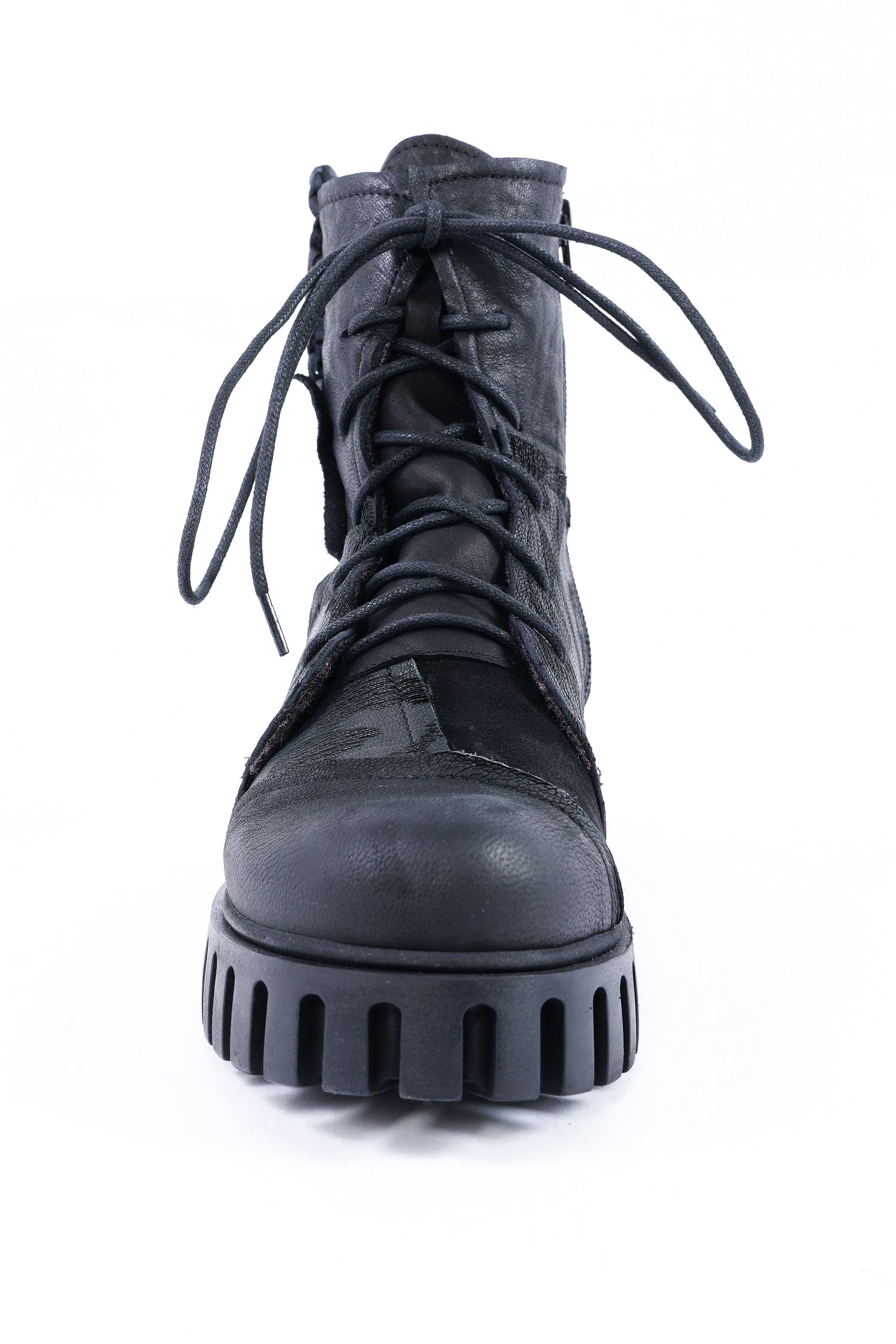 Patchwork Boots - Schwarz - Anastasia