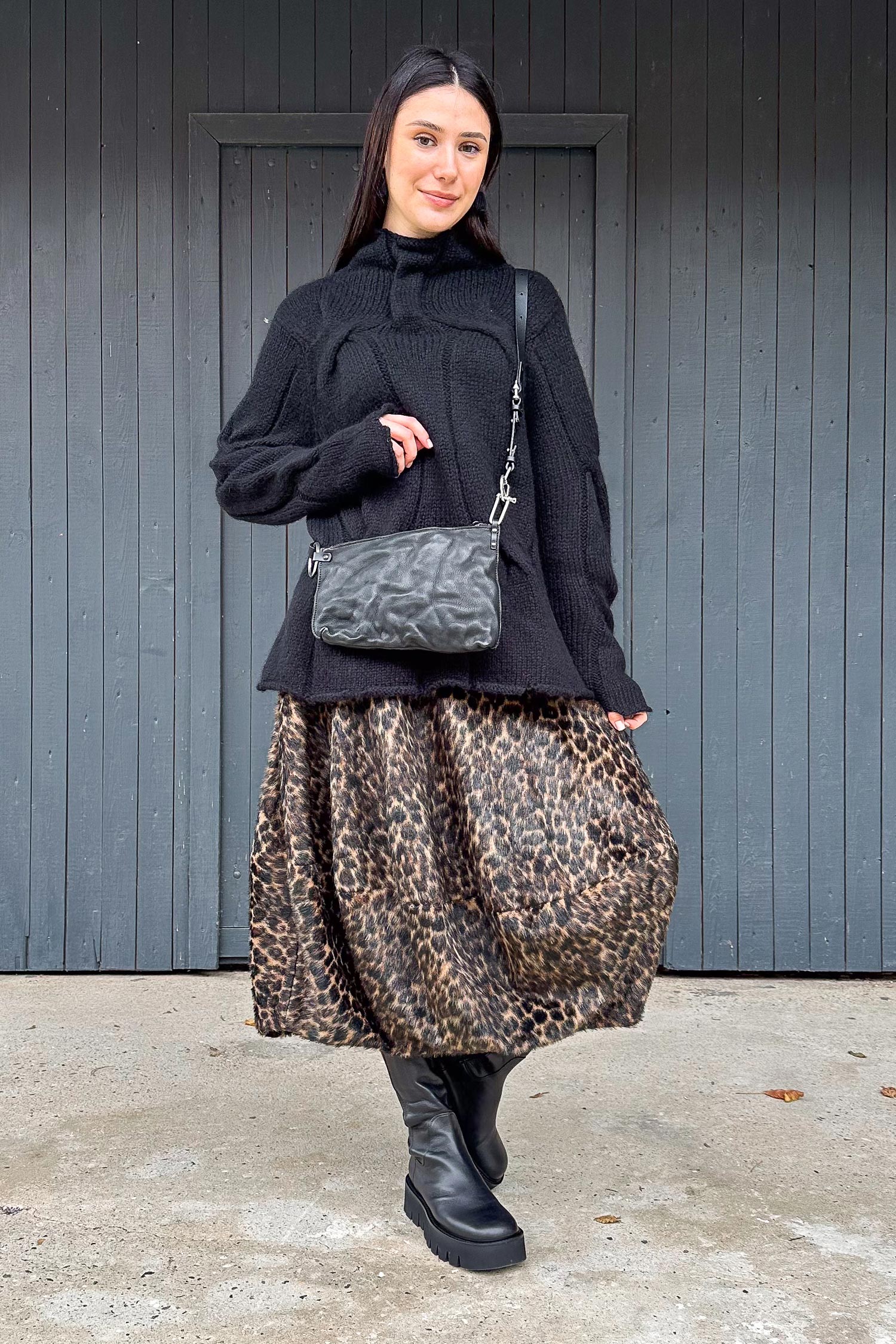 Leather bag - black - Daizo