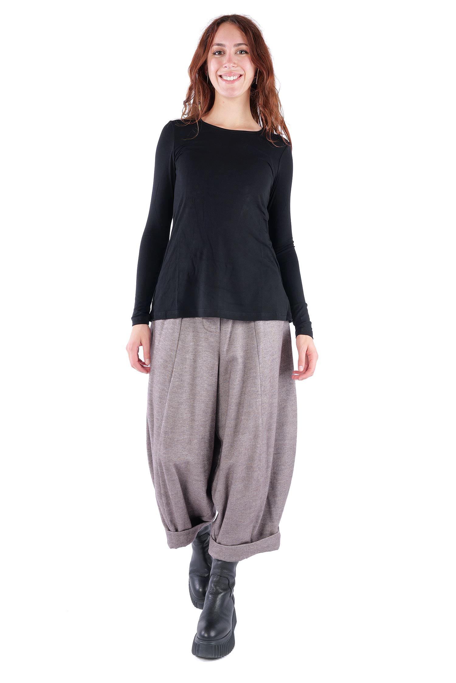 Weiches Longsleeve  - Schwarz - 4602