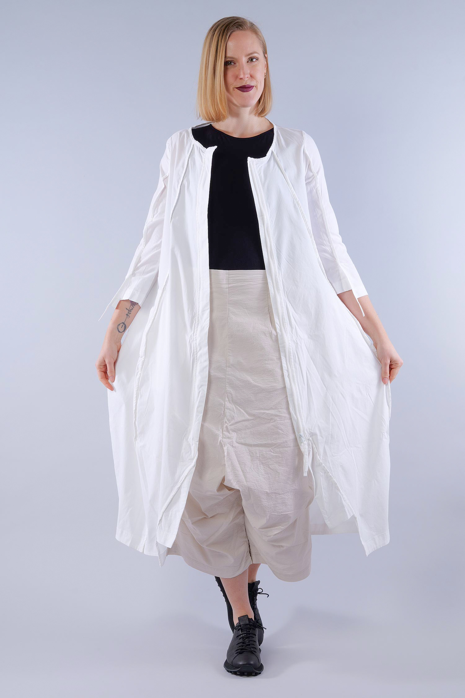 Tulpiges Stretchkleid - Offwhite - 1263220903