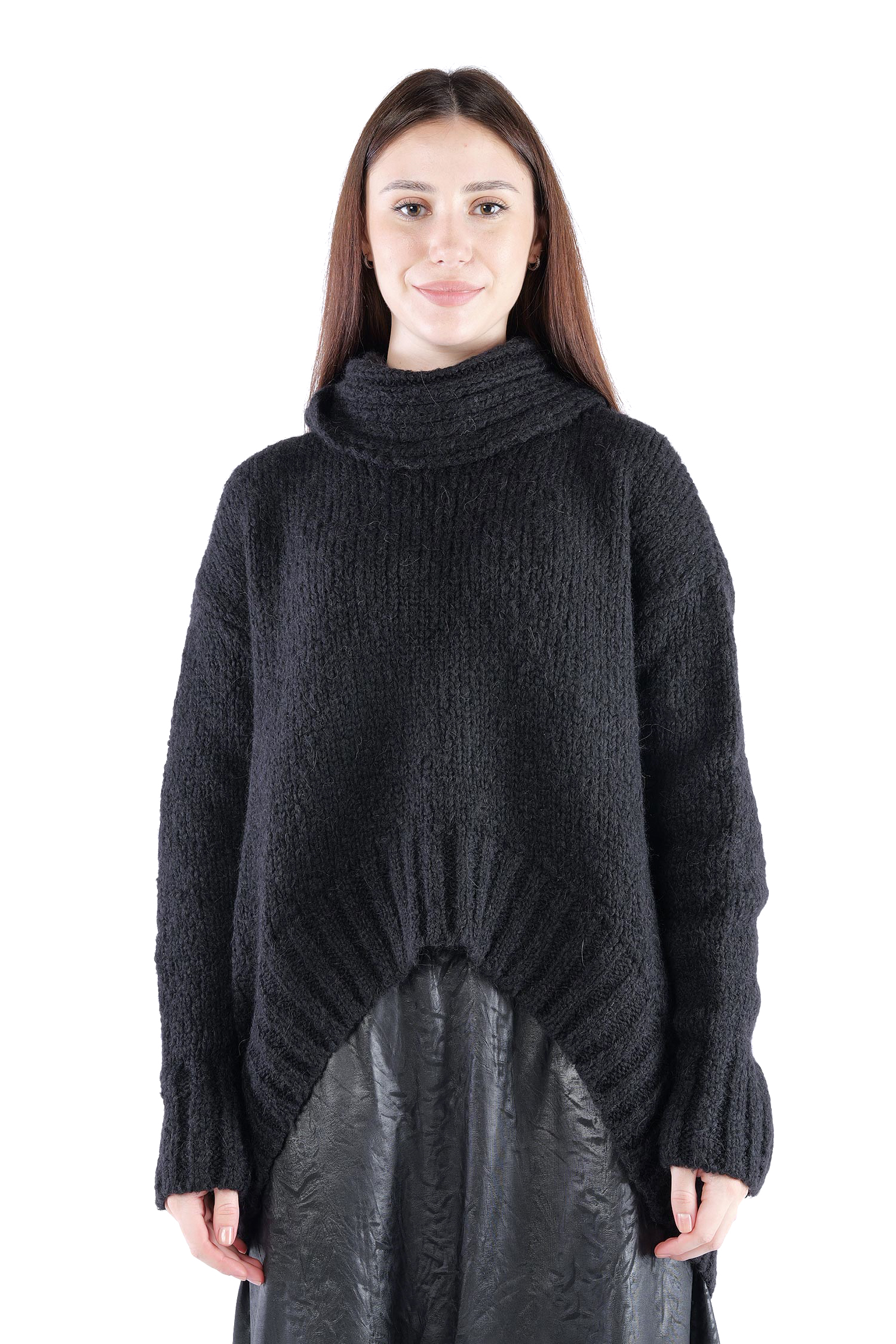 Oversize Strickpullover - Schwarz - Frantic