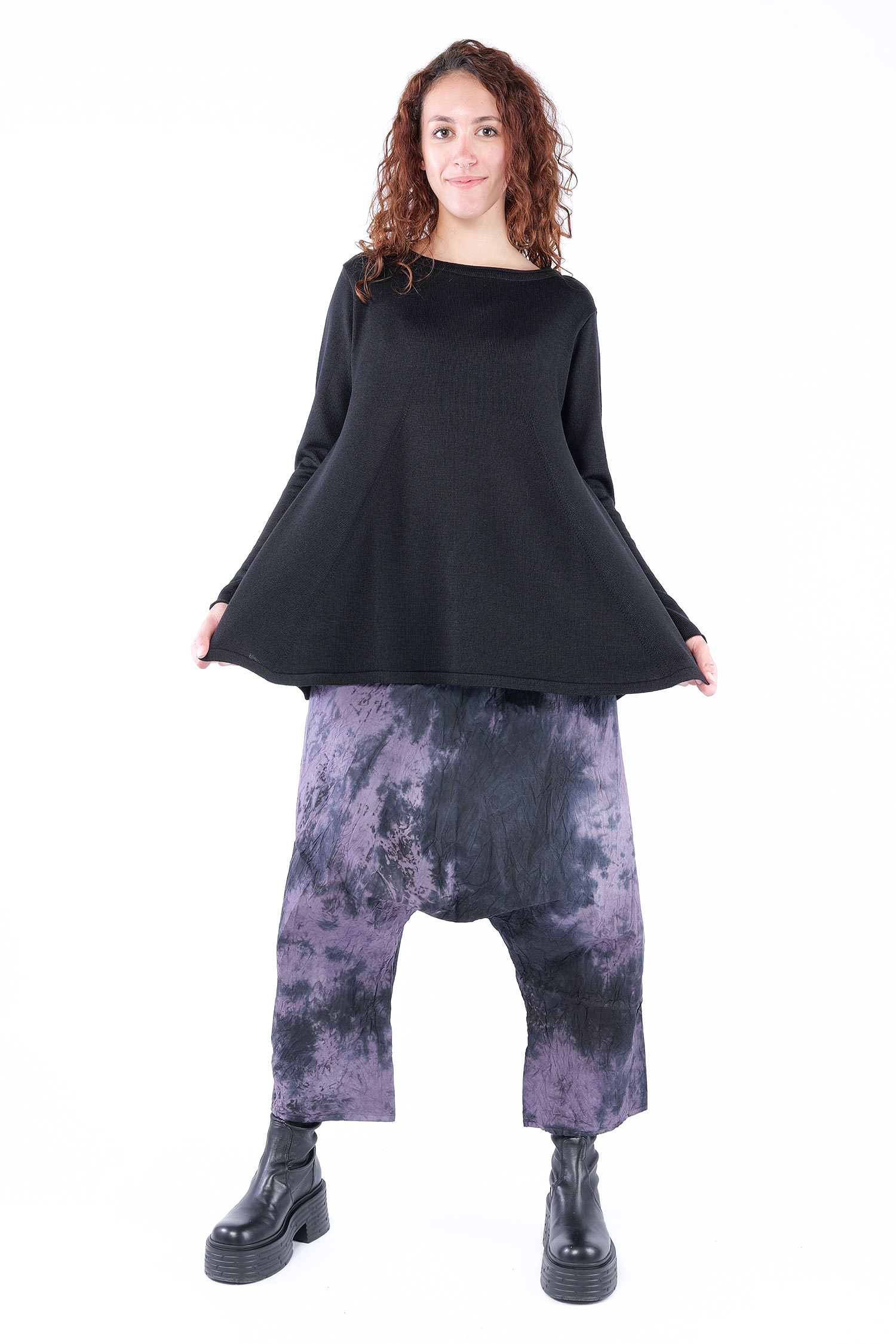 A-Linien Pullover - Schwarz - 26.2-KHG415