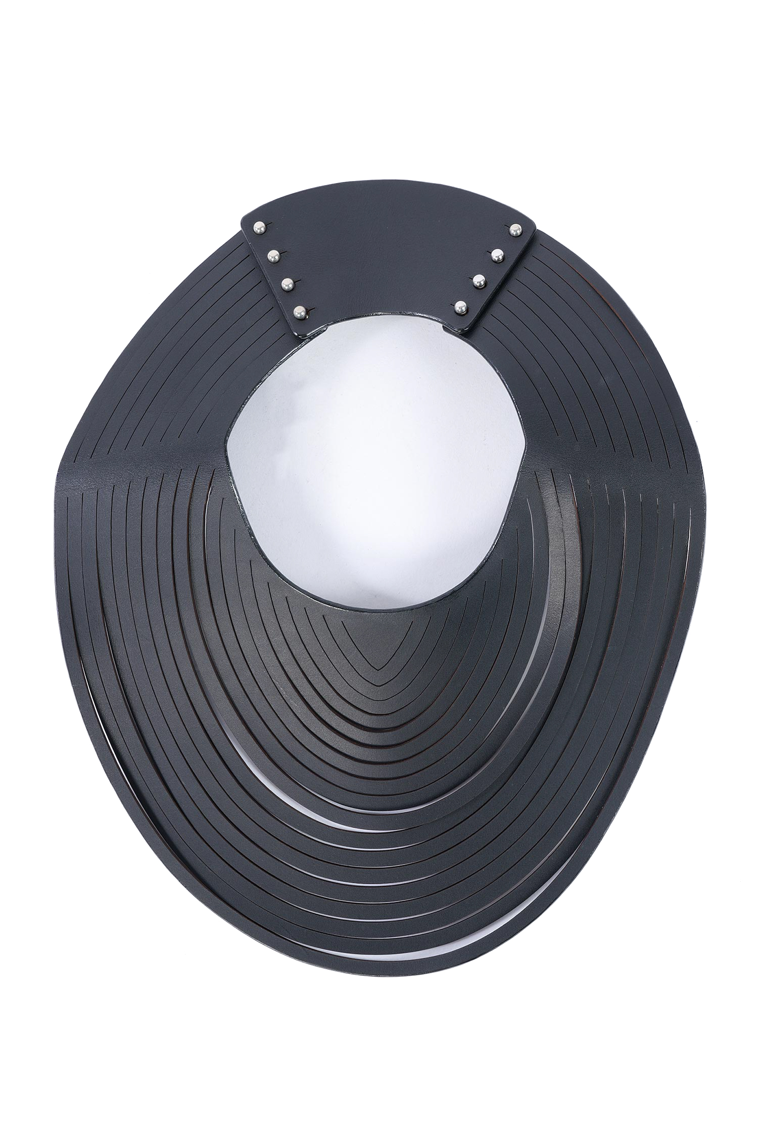 Leather necklace - black - NE15