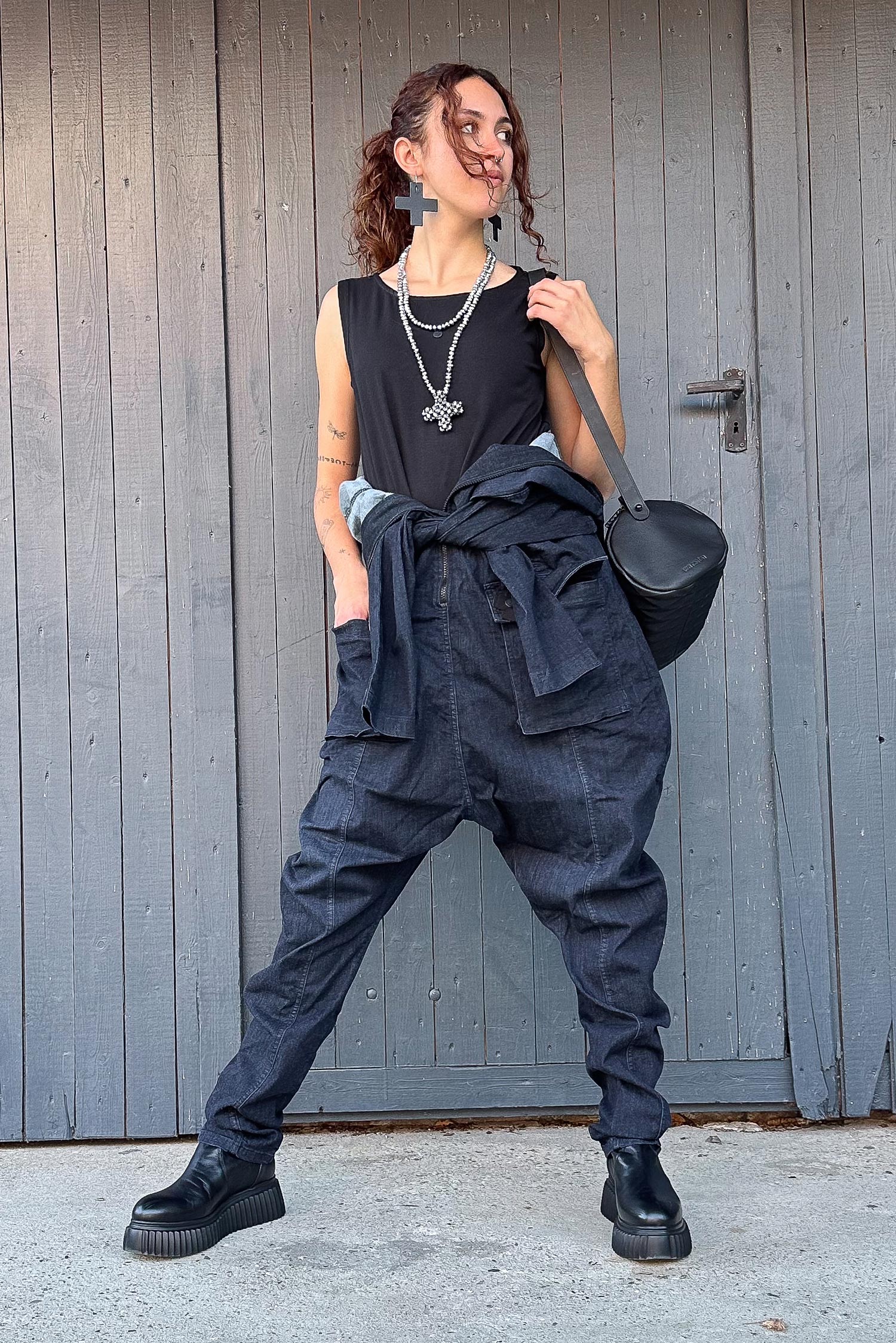 Jeansoverall - Darkblue - 10022