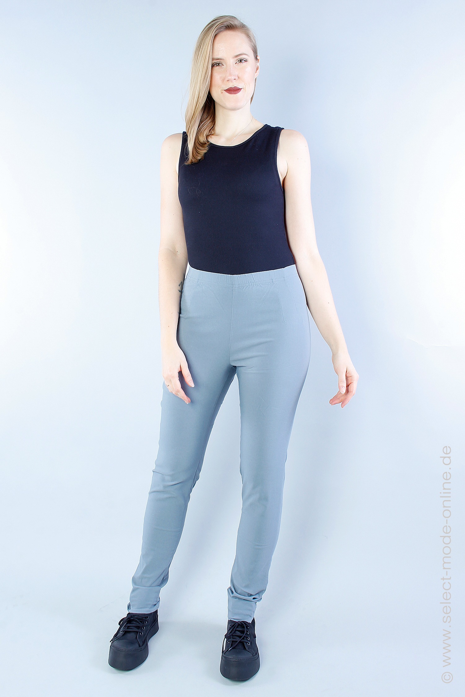 Stretch pants - water - 1233440140