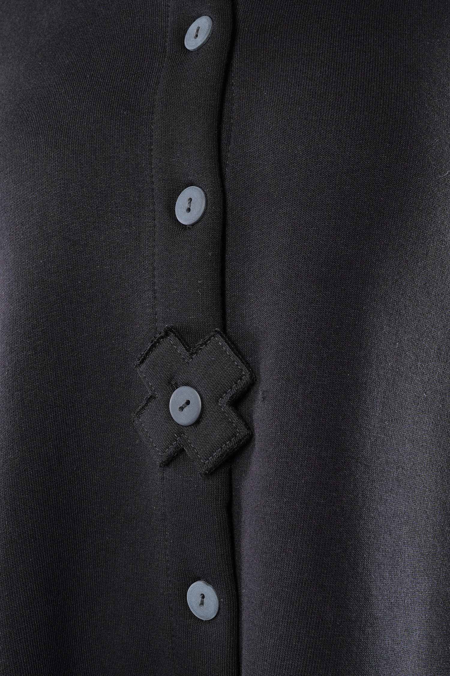 Mantel-Kleid - Schwarz - 1158