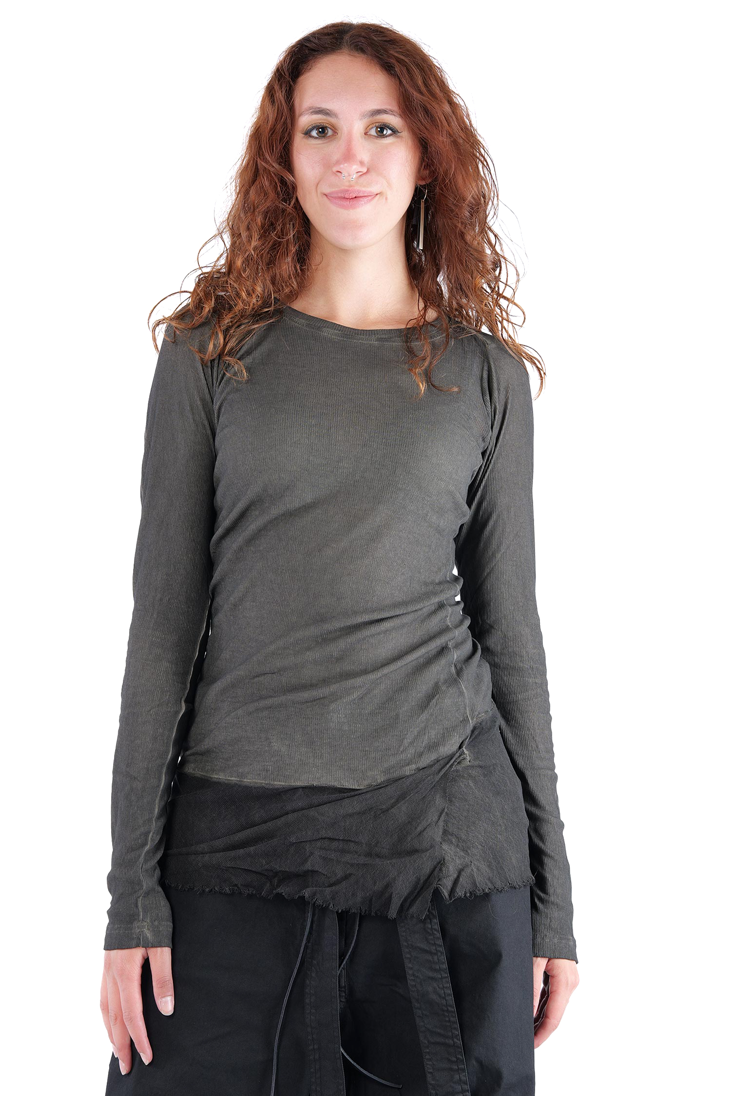 Longsleeve mit Tüll - Black cloud - 2262340503