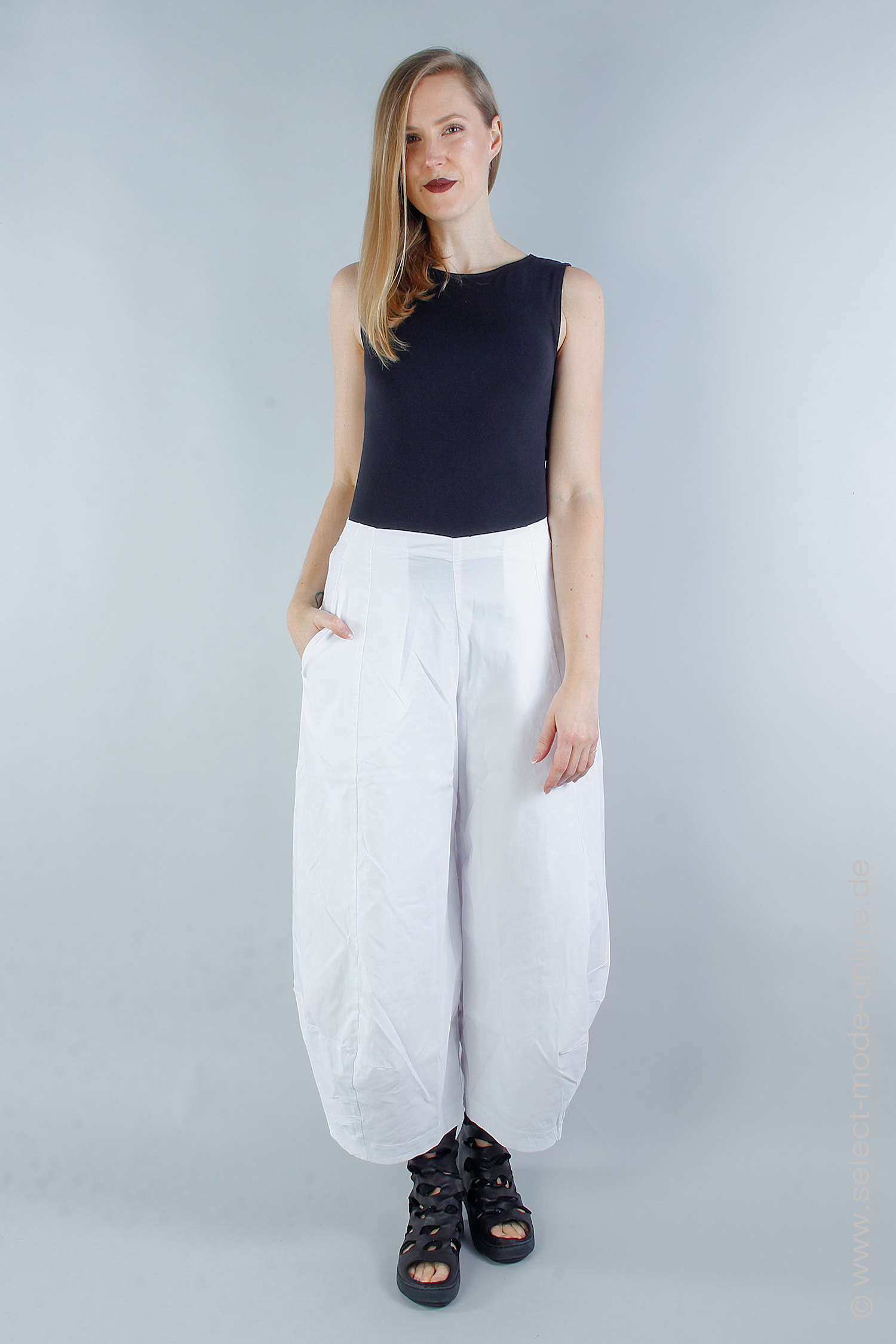 Tulip stretch pants - White - 1243440130