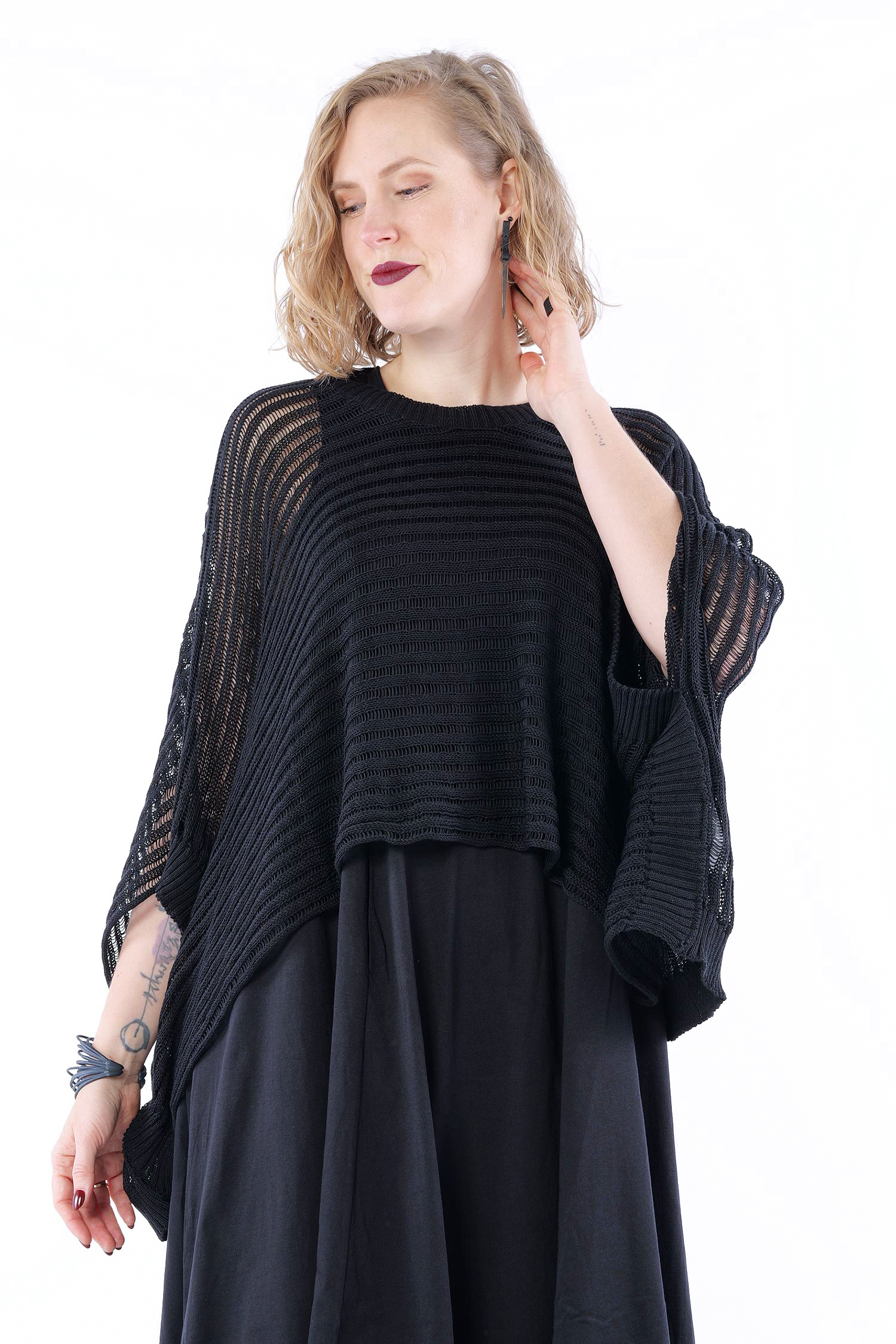 Strickshirt - Schwarz - Misso