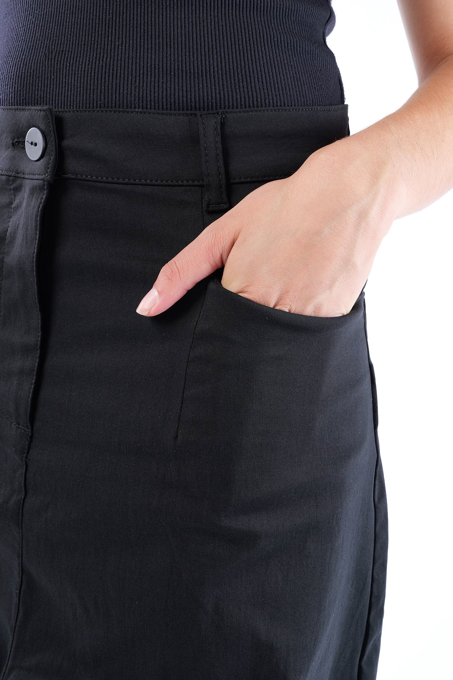 Stretchhose - Schwarz - 10028
