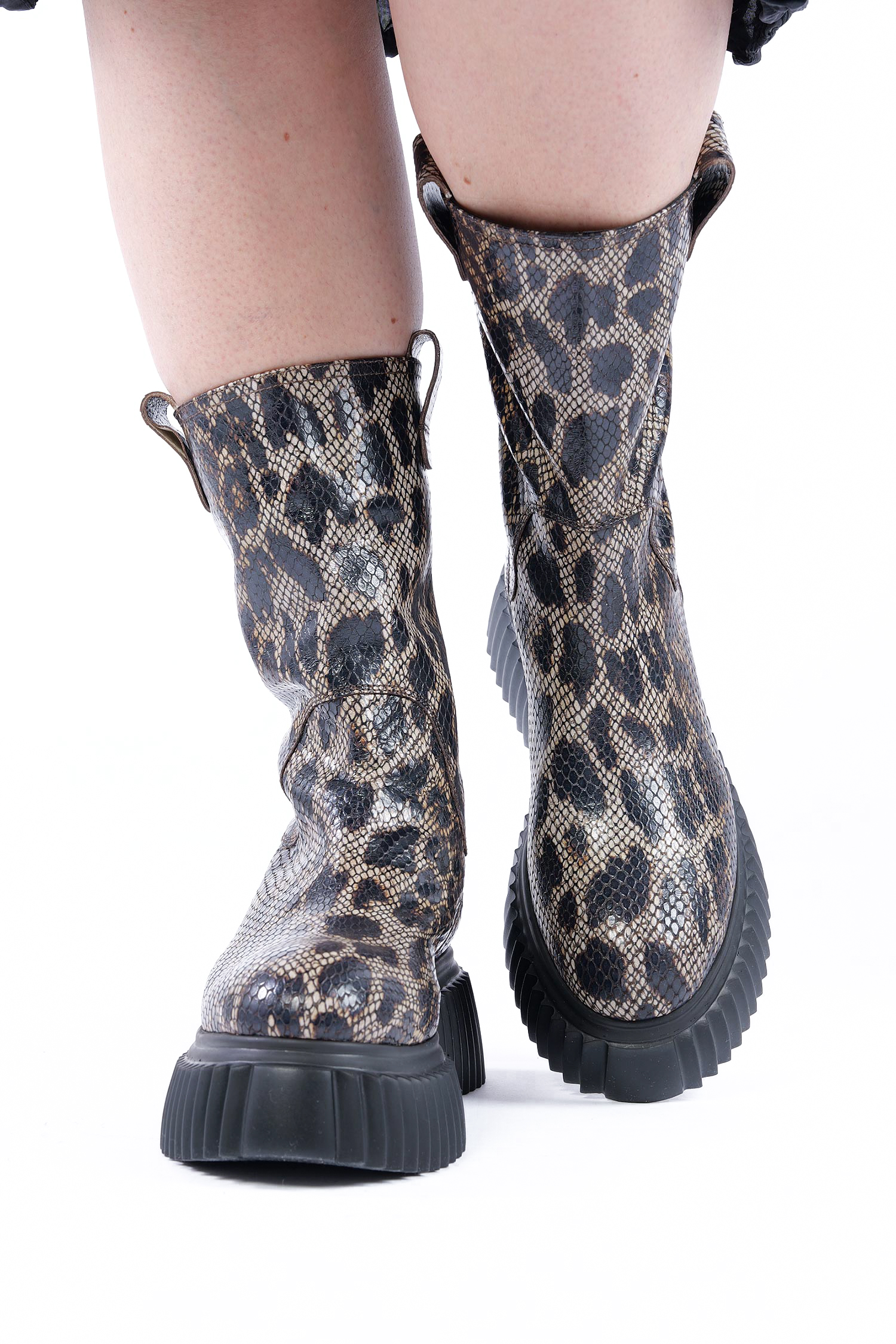 Leo Stiefeletten - Leo / Taupe-Nero - Milagros