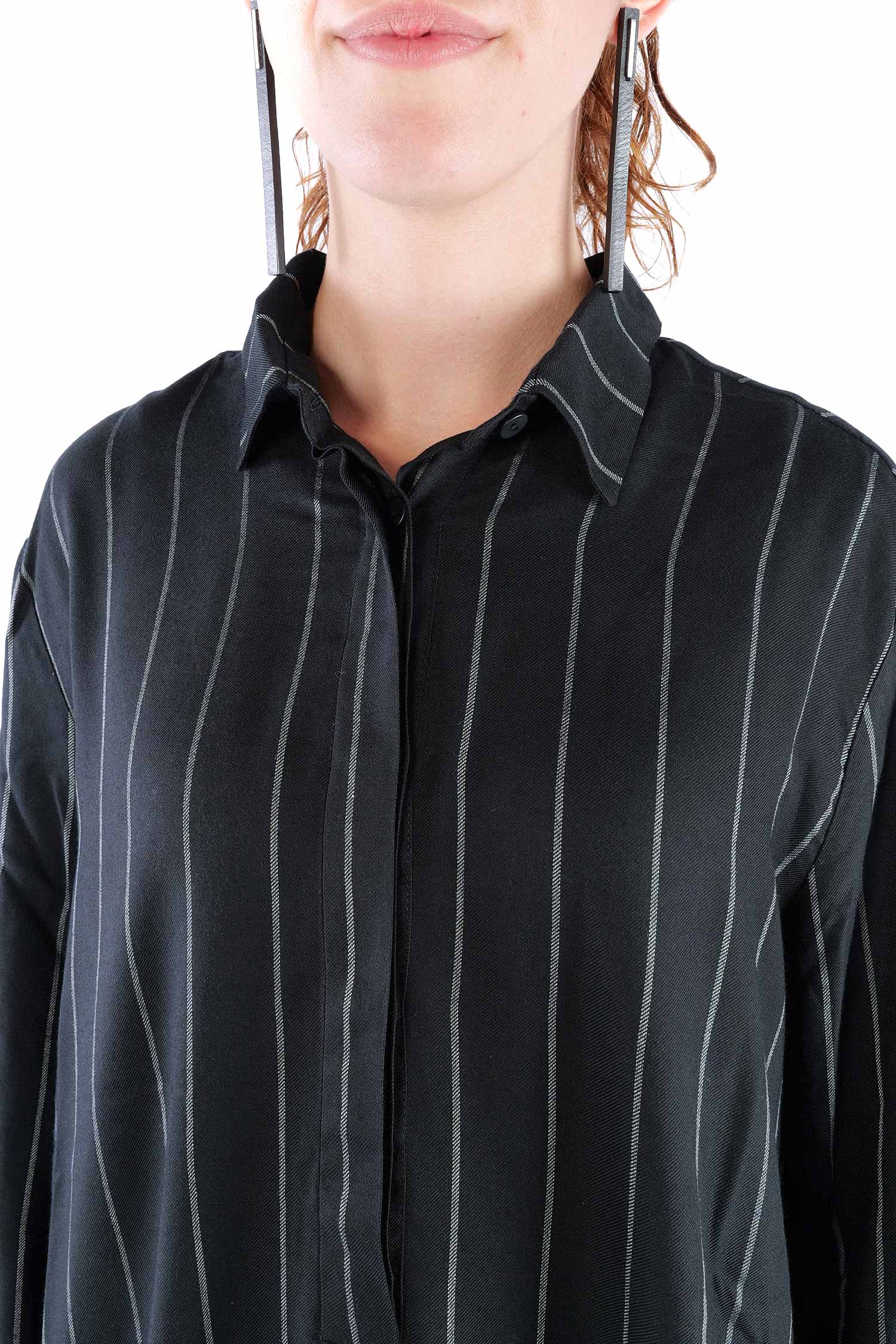 Polokragen Pullover - Black stripe - Aligato