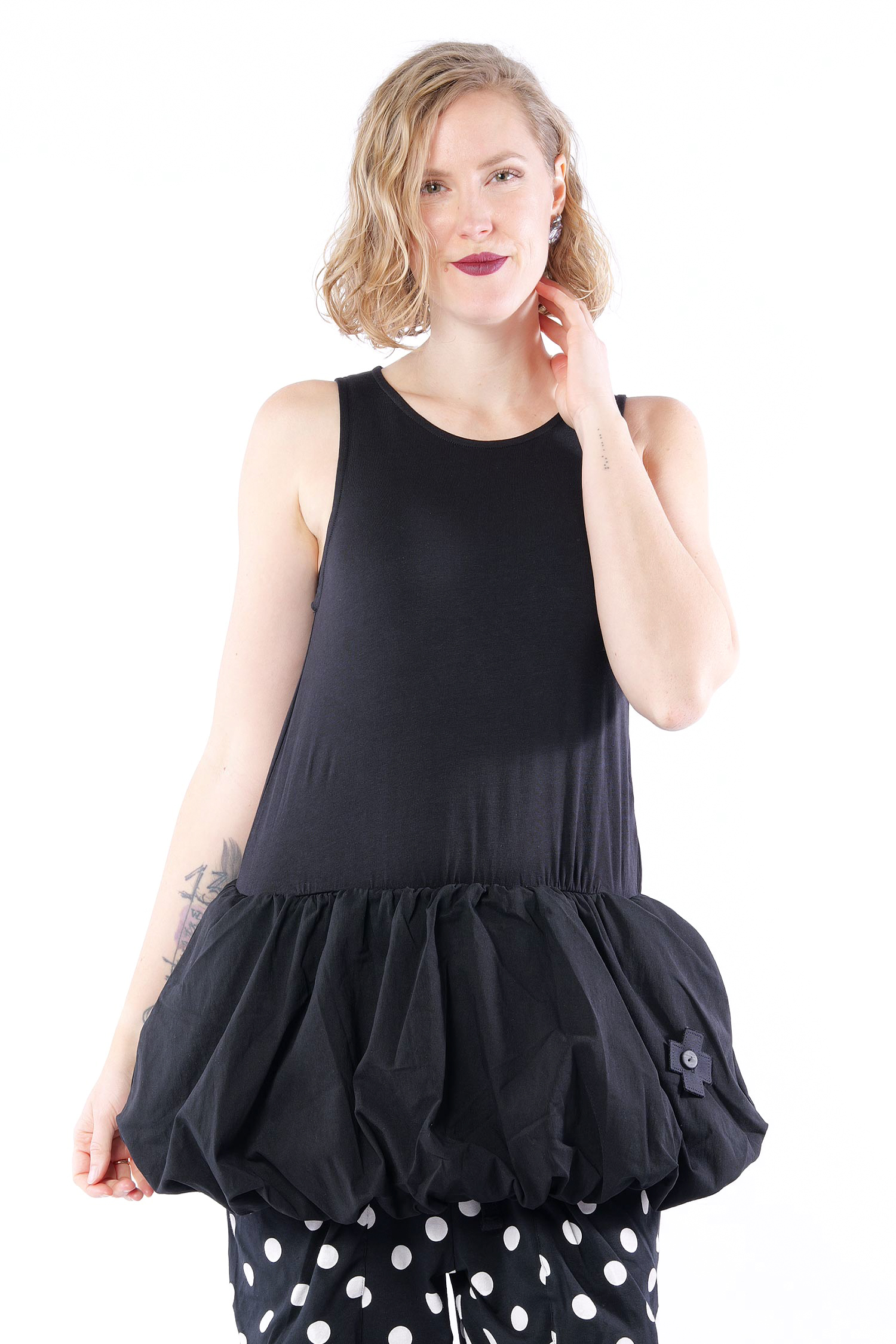 Jersey Top - Schwarz - 5084