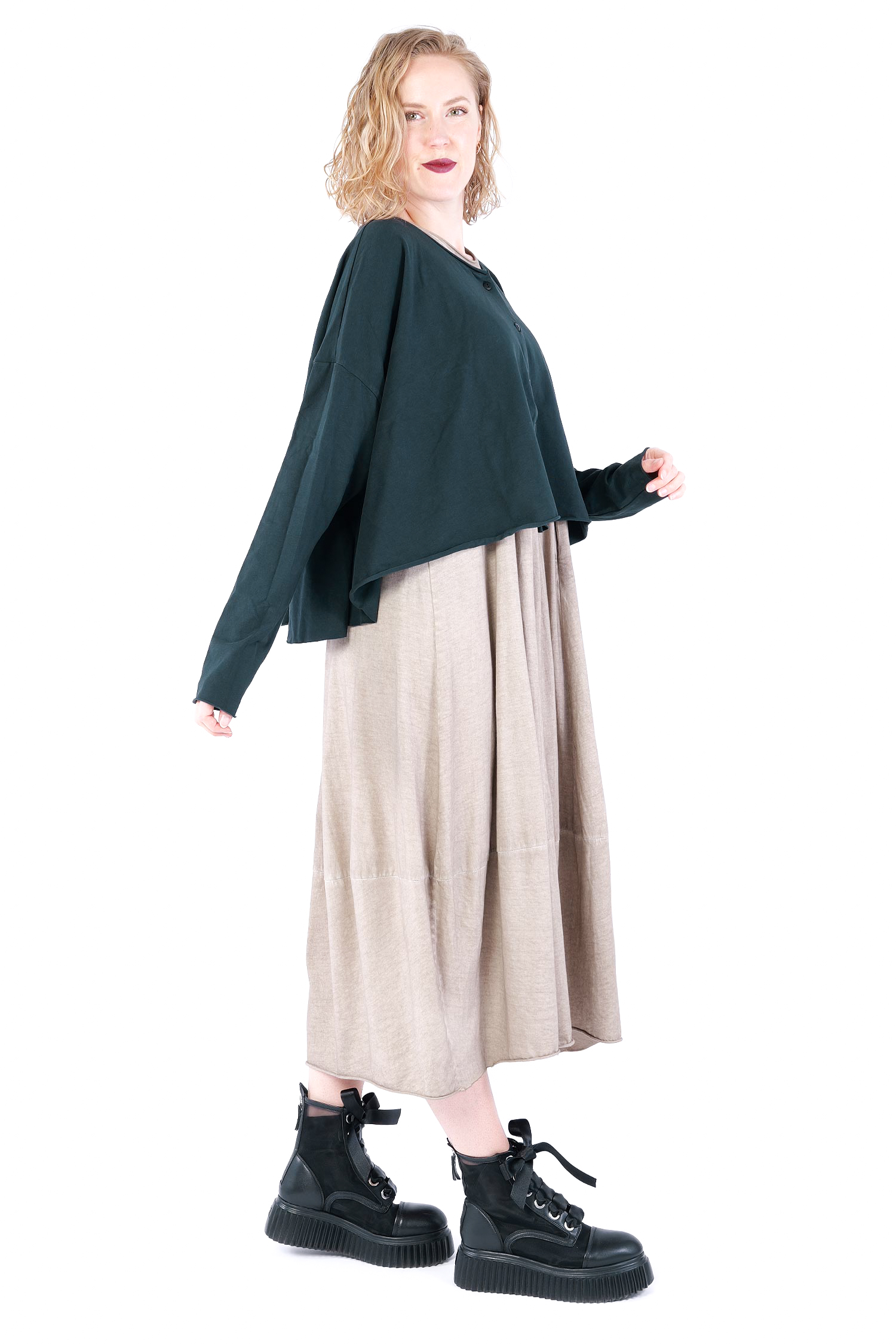 Oversize Jersey Jacke - Waldtanne - Soulviel