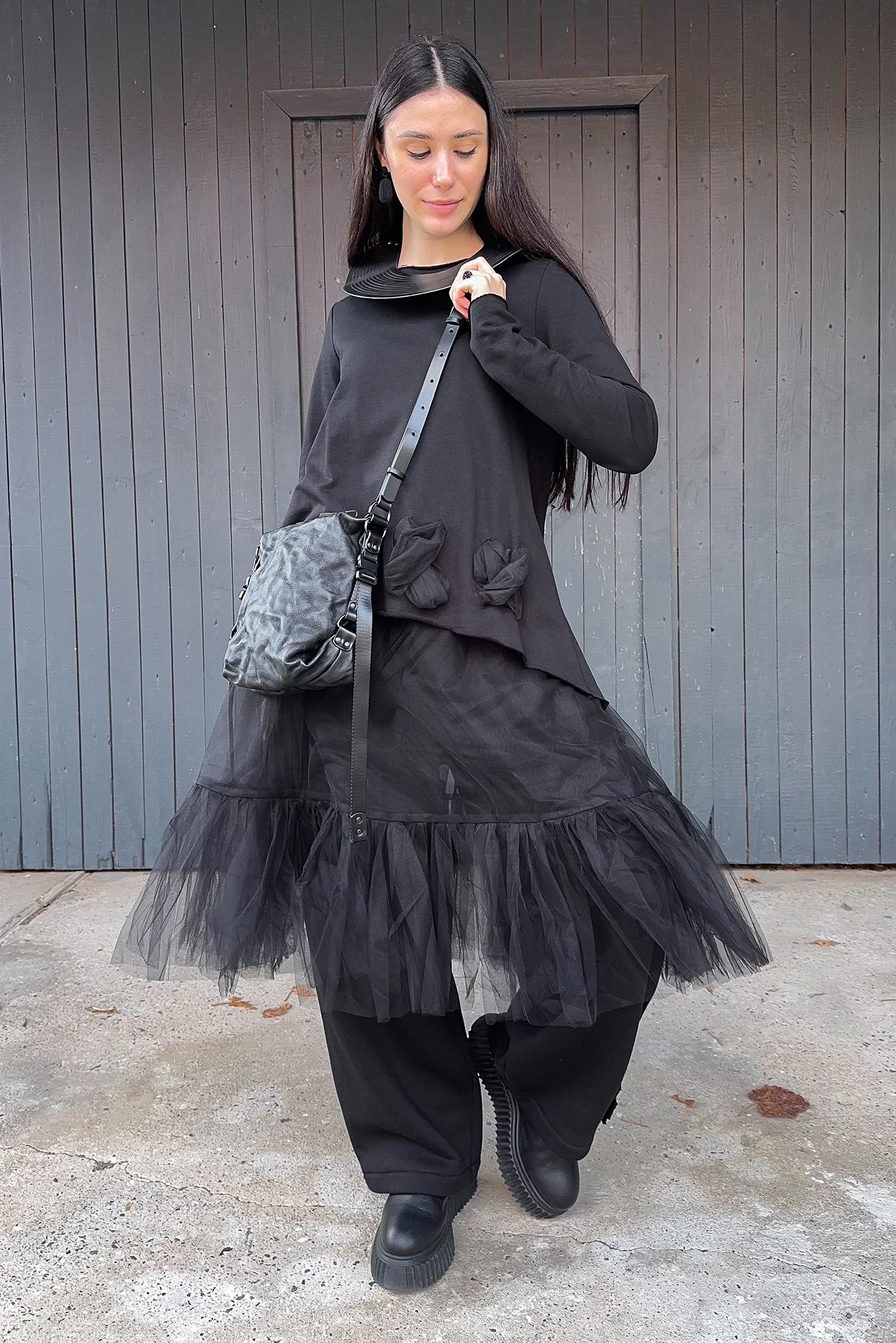 Tulle dress - Black - 1141