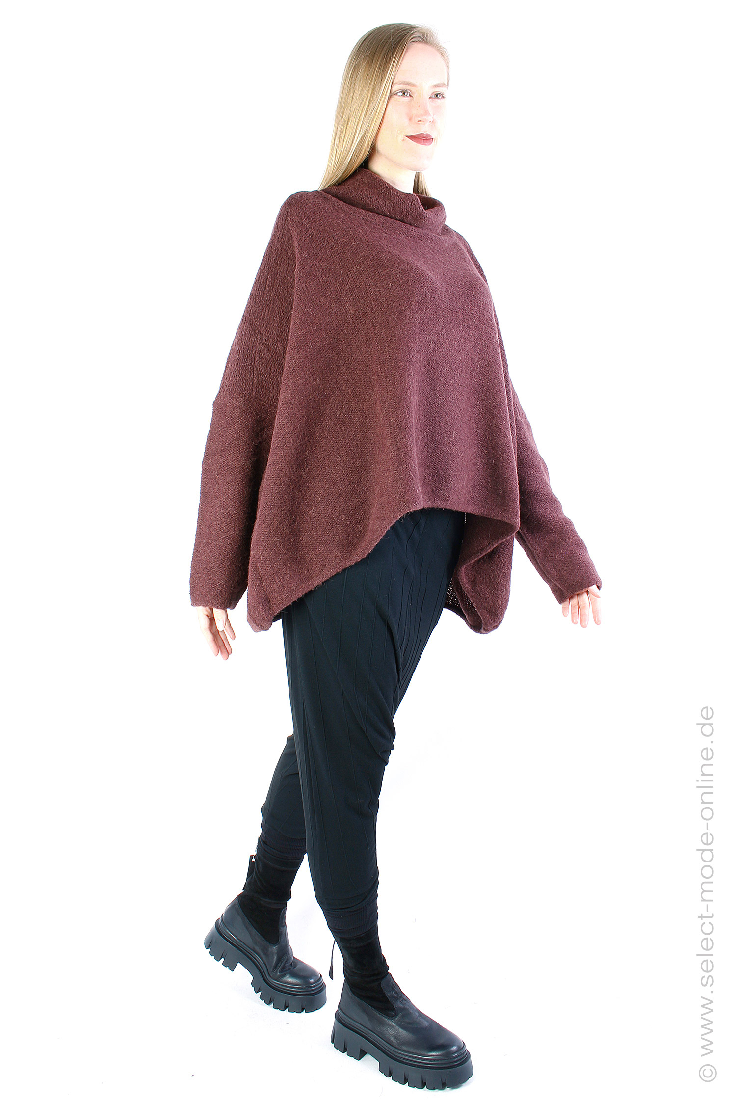 Knit pullover - rust - 2231447005