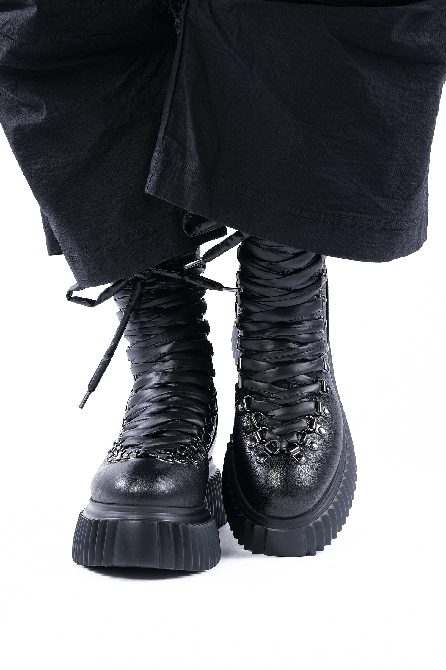 Schnür-Boots - Schwarz - Dromo