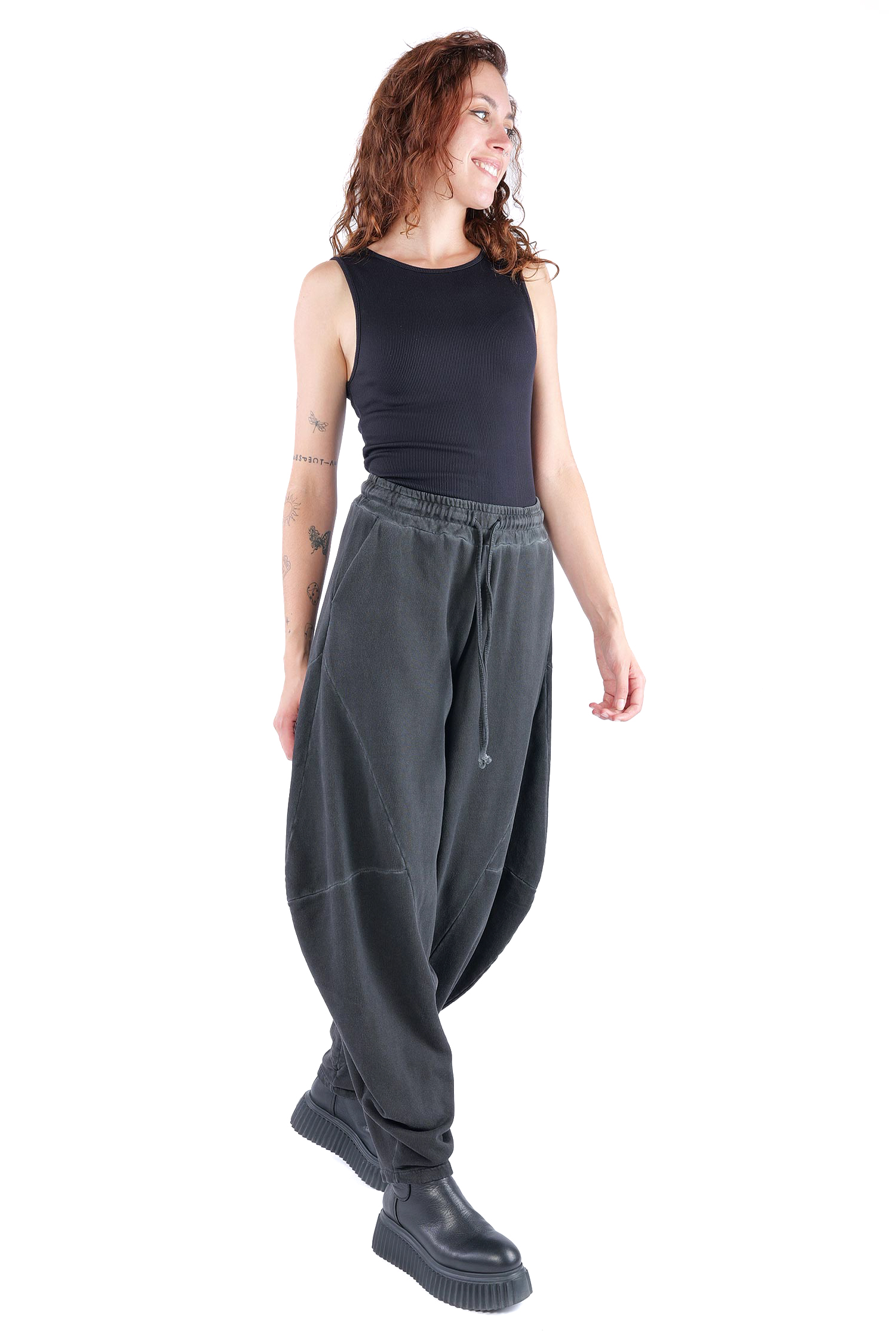 Tulip sweat pants - Black - W5460