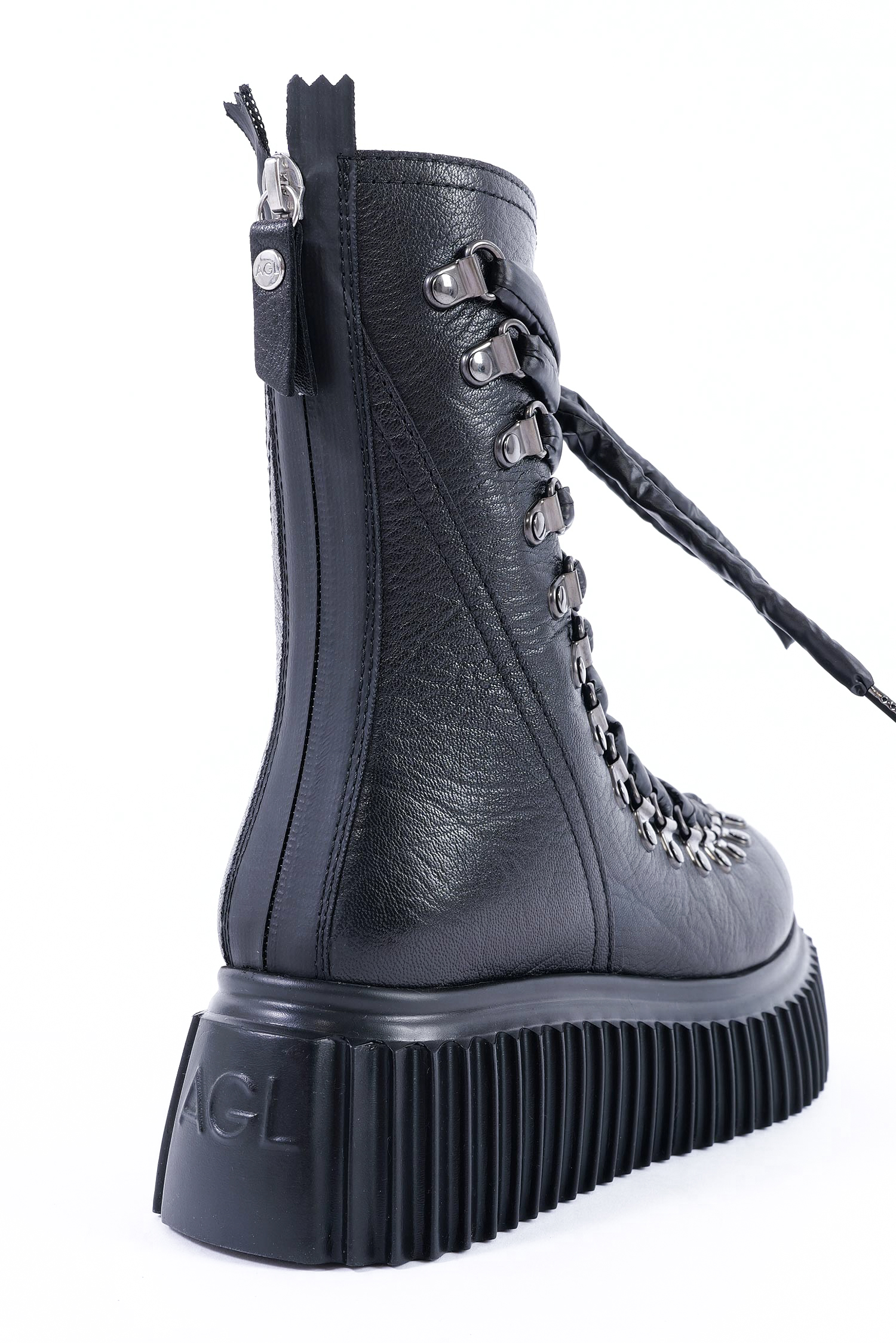 Schnür-Boots - Schwarz - Dromo