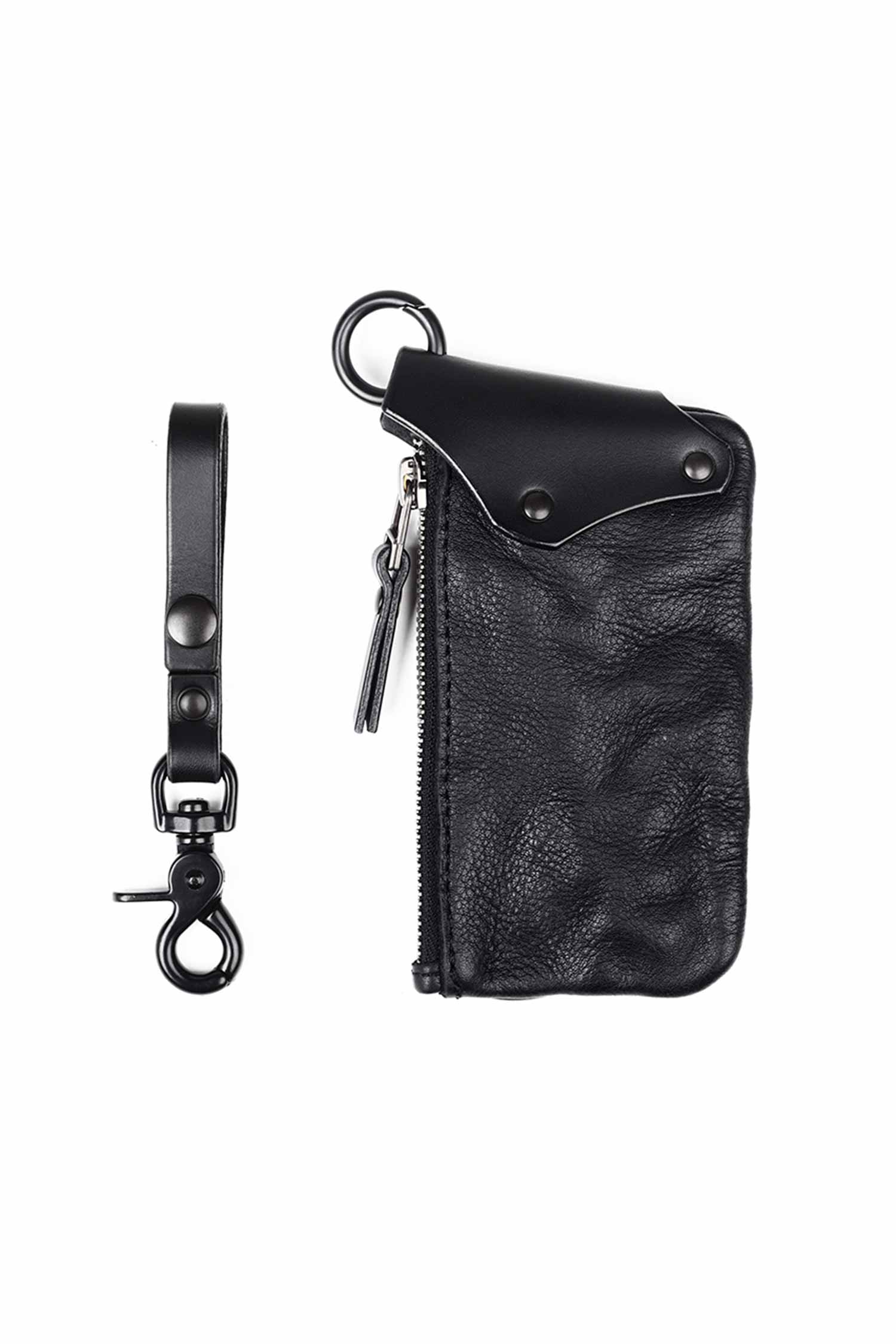 Kleine Ledertasche - Schwarz - Oki
