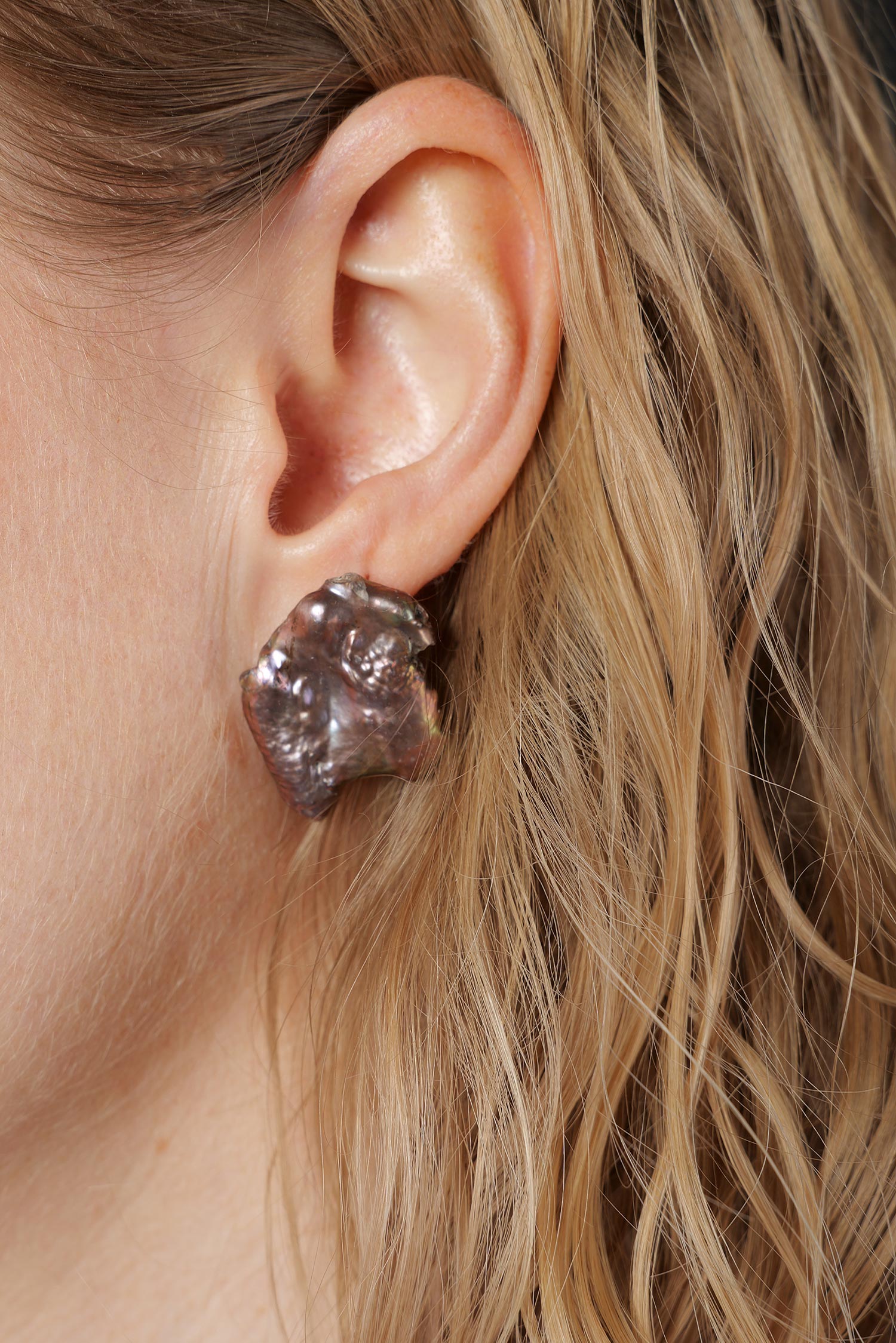 Baroque pearl earrings - No. 9