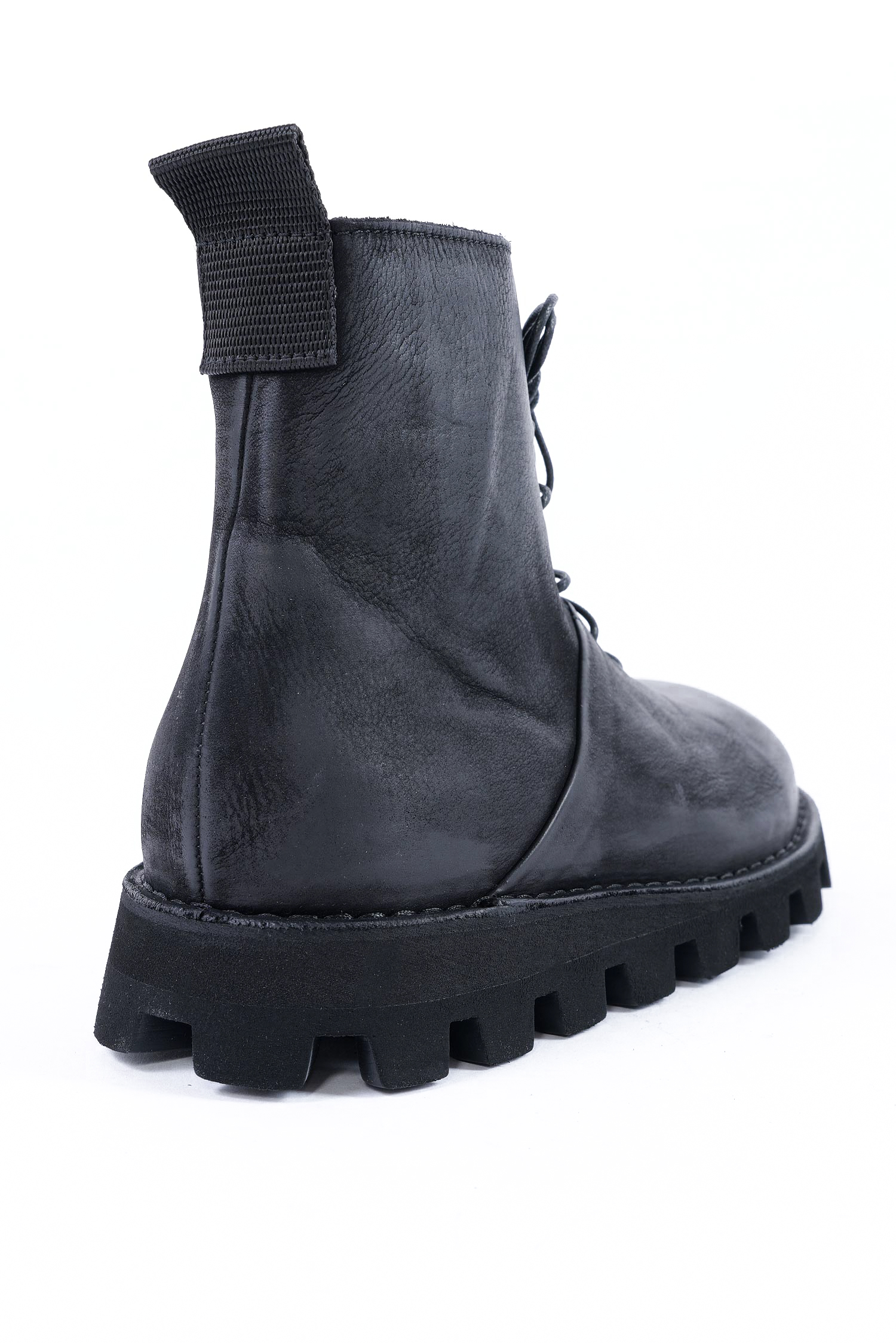 Leder Boots - Schwarz - 9231