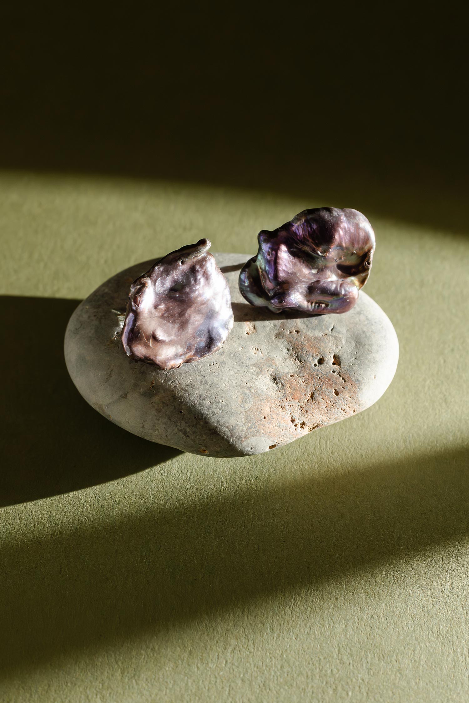 Baroque pearl earrings - No. 8
