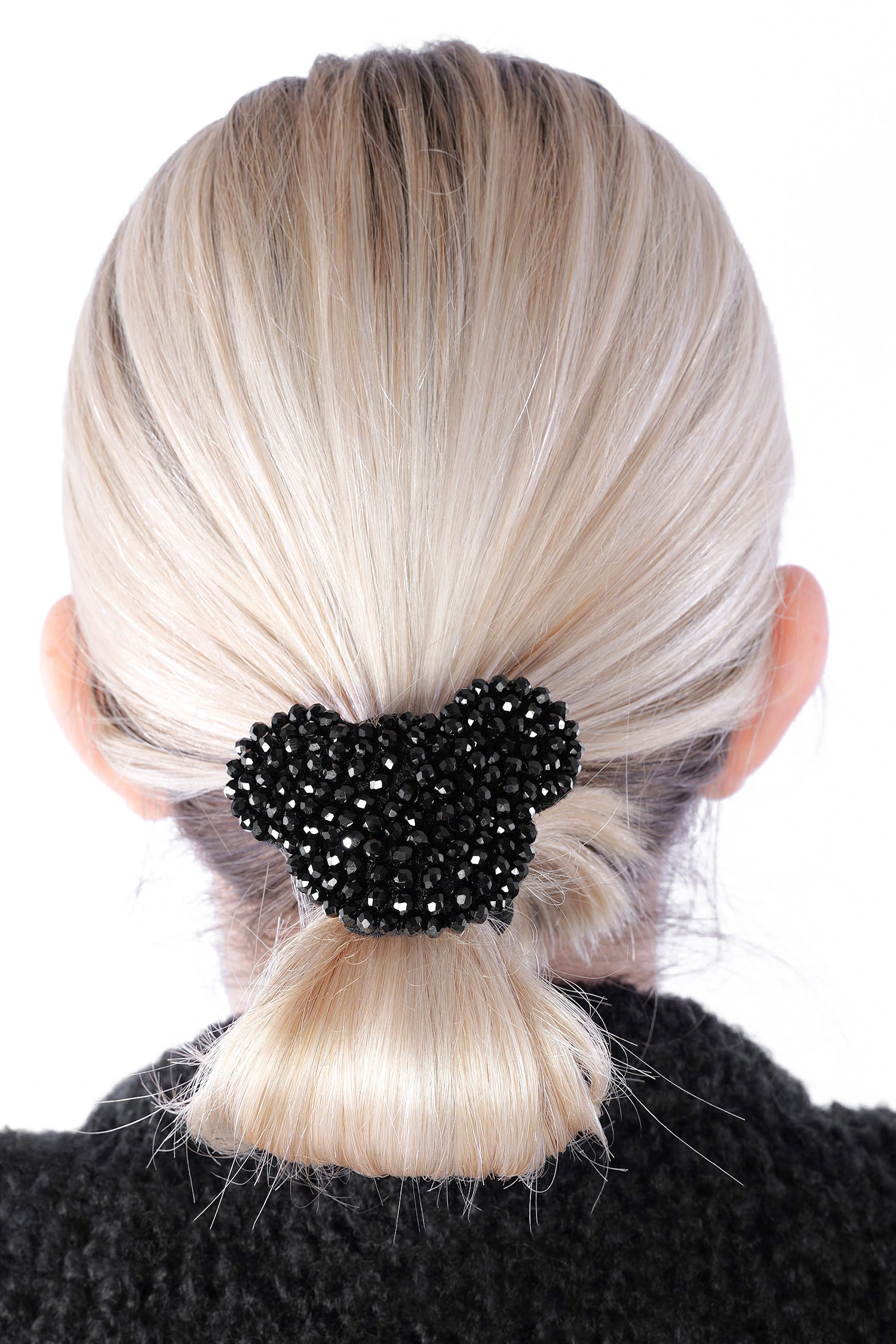 Maus Armband / Haargummi - Schwarz - 1149