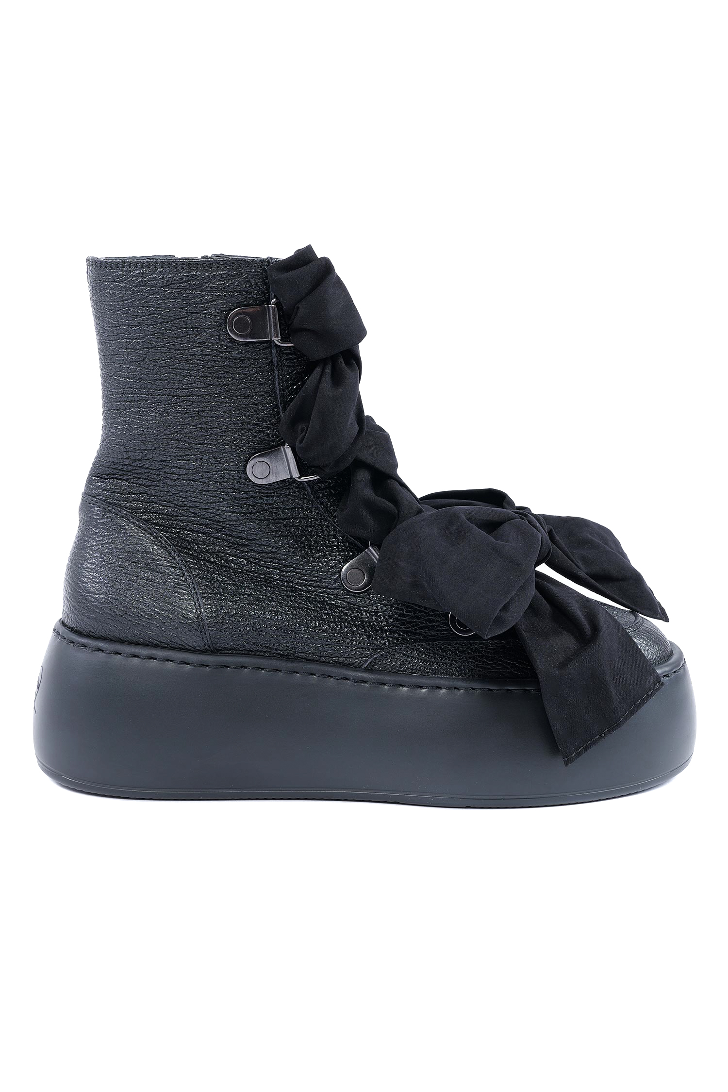 Schnür Boots - Schwarz - Vibe Ribbon