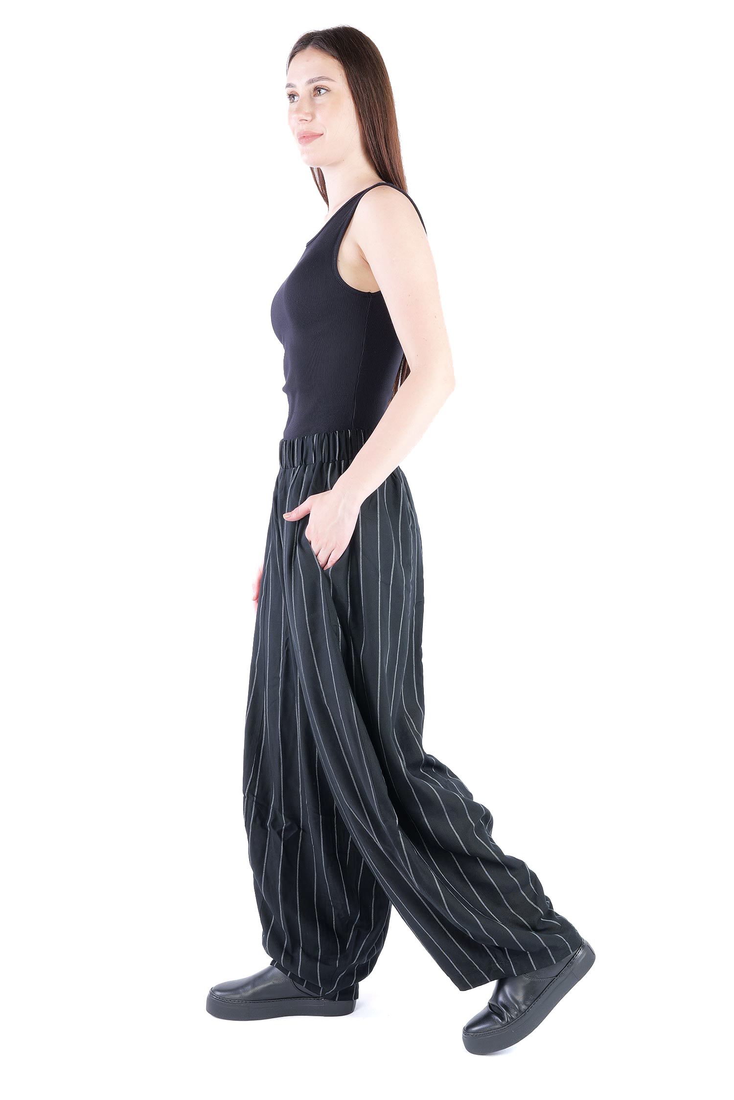 Gestreifte Hose - Black stripe - Kalmino