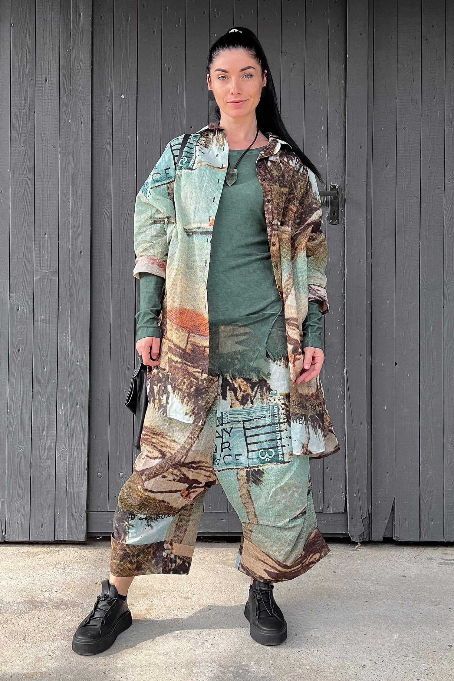 Leichte Hose - Bermuda 1 print - 2252170105