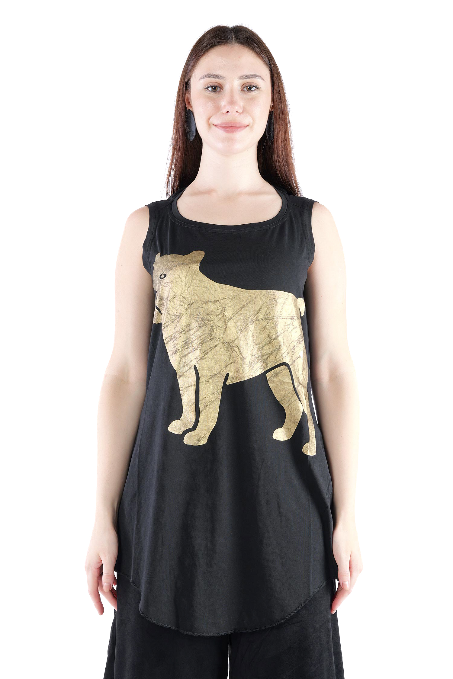 Top mit Print - Black print - 2261300805