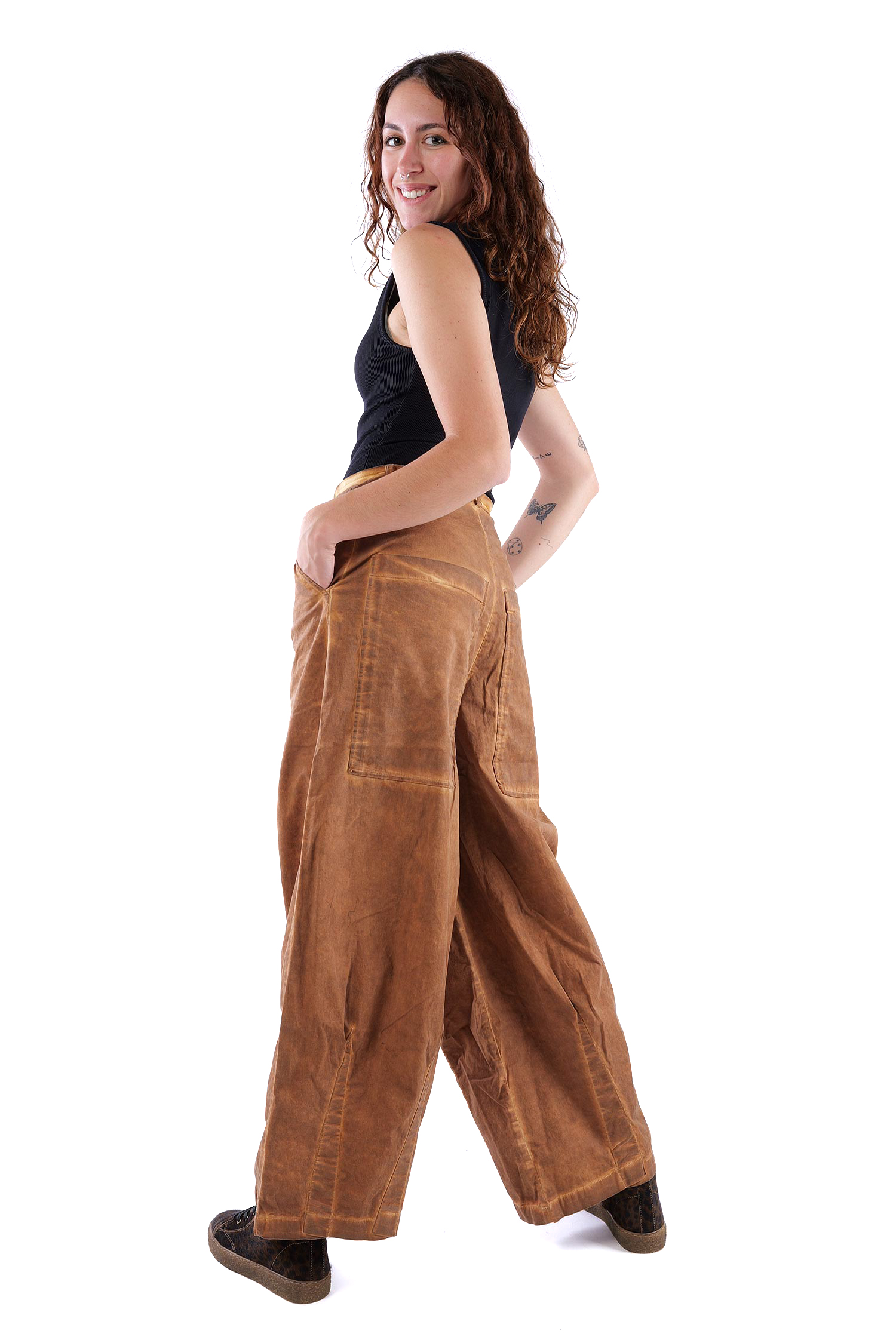 Weite tulpige Hose - Bronze cloud - 2263500116