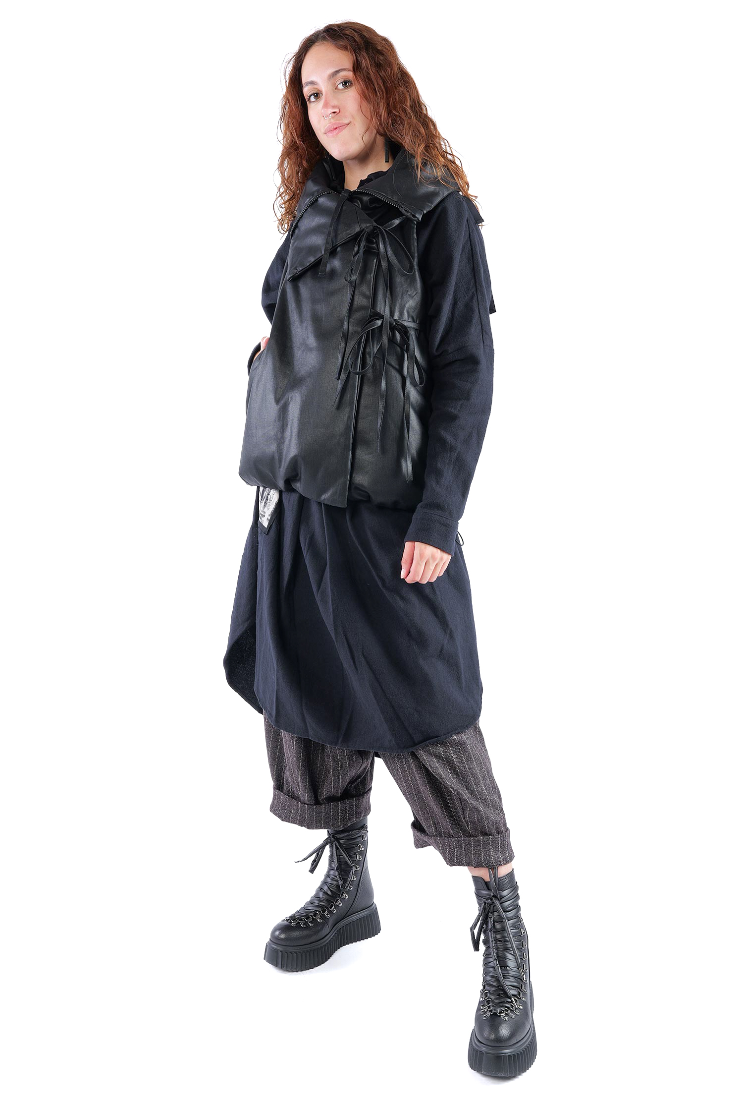 Wattierte Weste - Black coated - Boa
