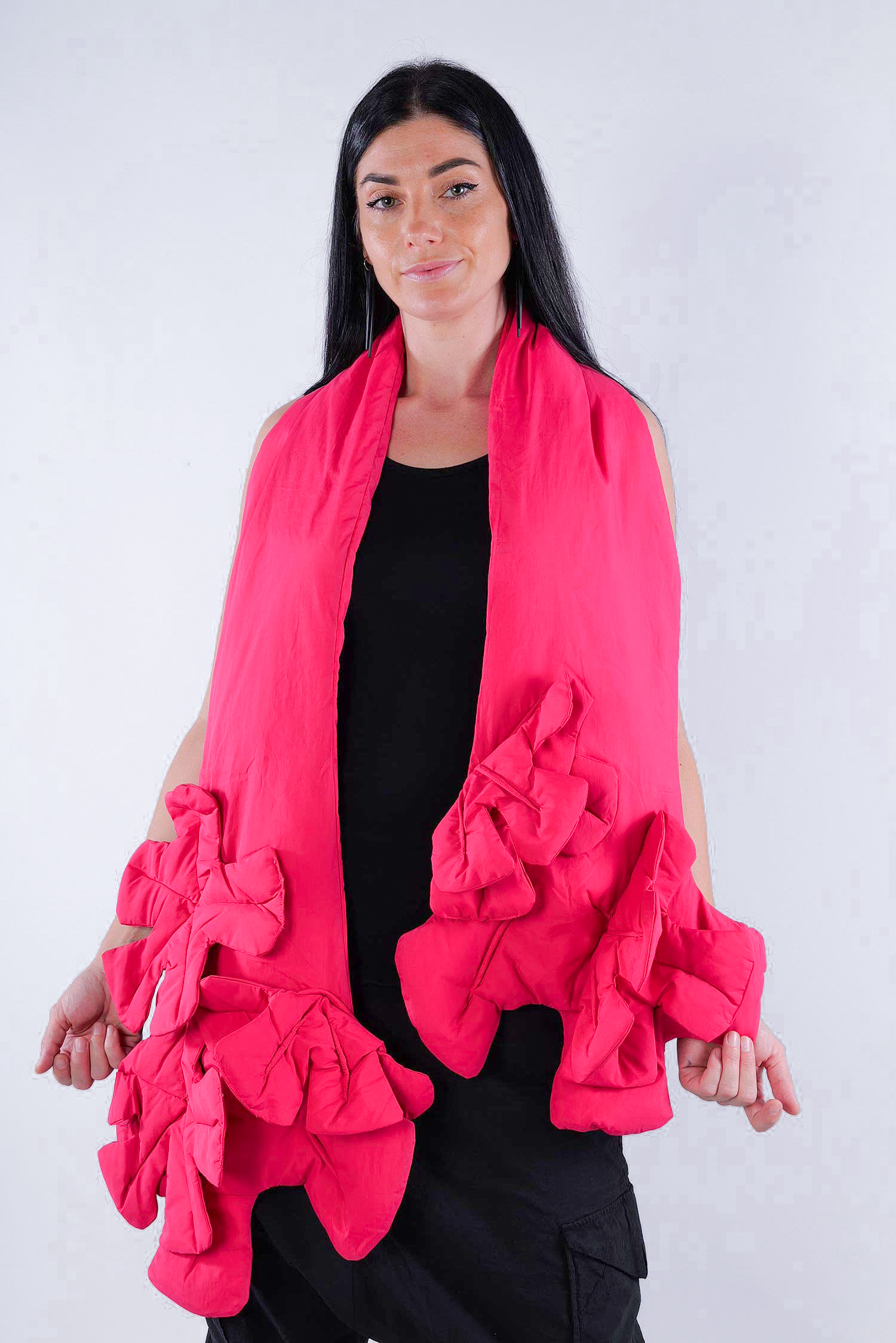 Schal mit Blüten - Lotus - 2253211425