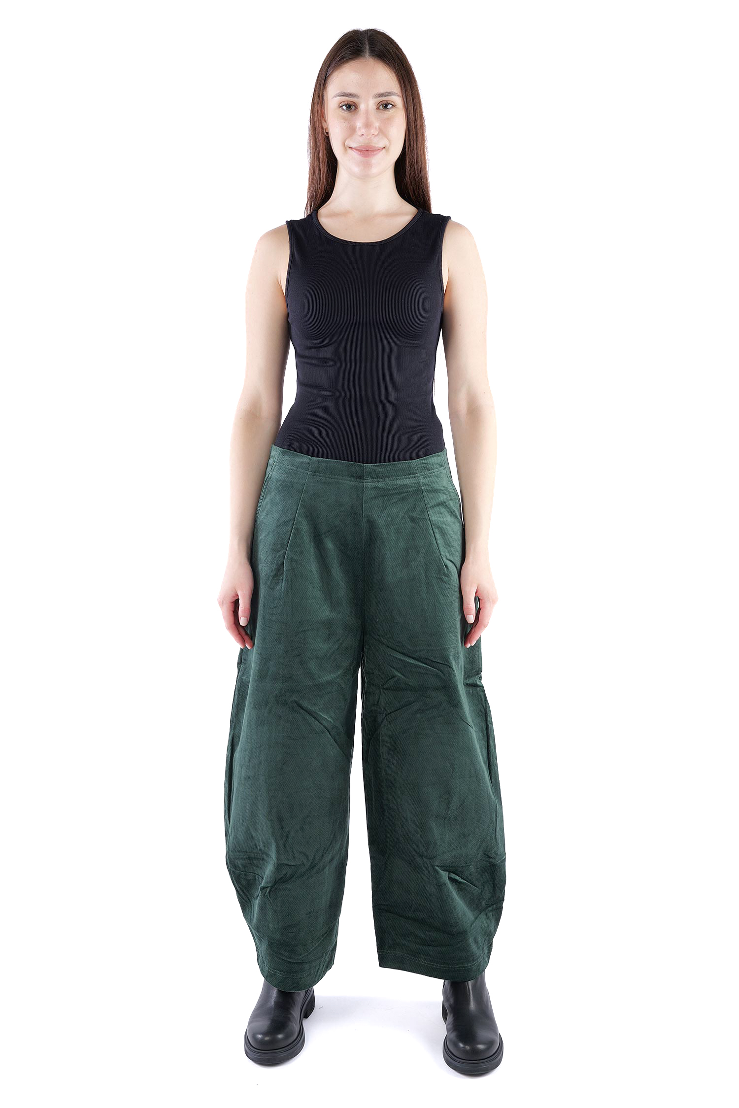 Feincord Hose - Forest - 2263230114