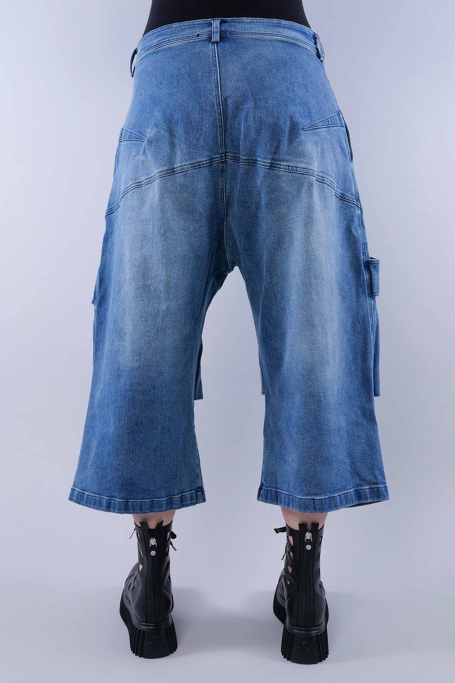 ¾ lange Jeanshose - Indigo stonewash - 1261040111