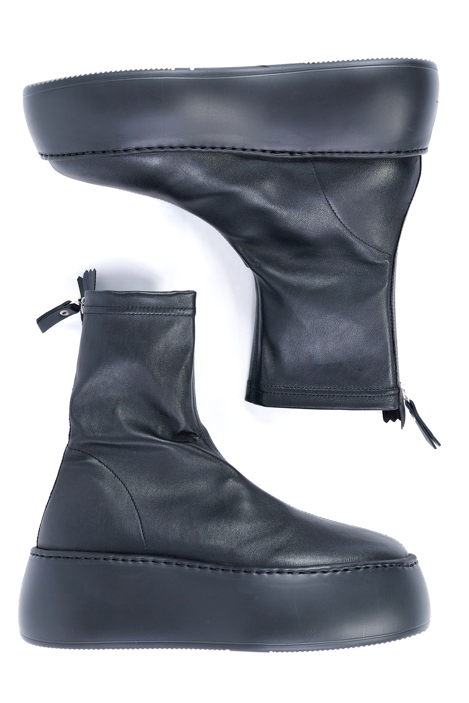 Plateau Boots - Schwarz - Vibe Stretch