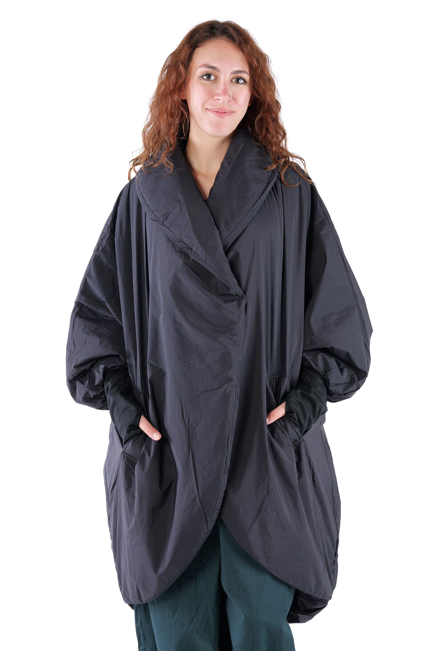 Oversize Wintermantel - Schwarz - SX115