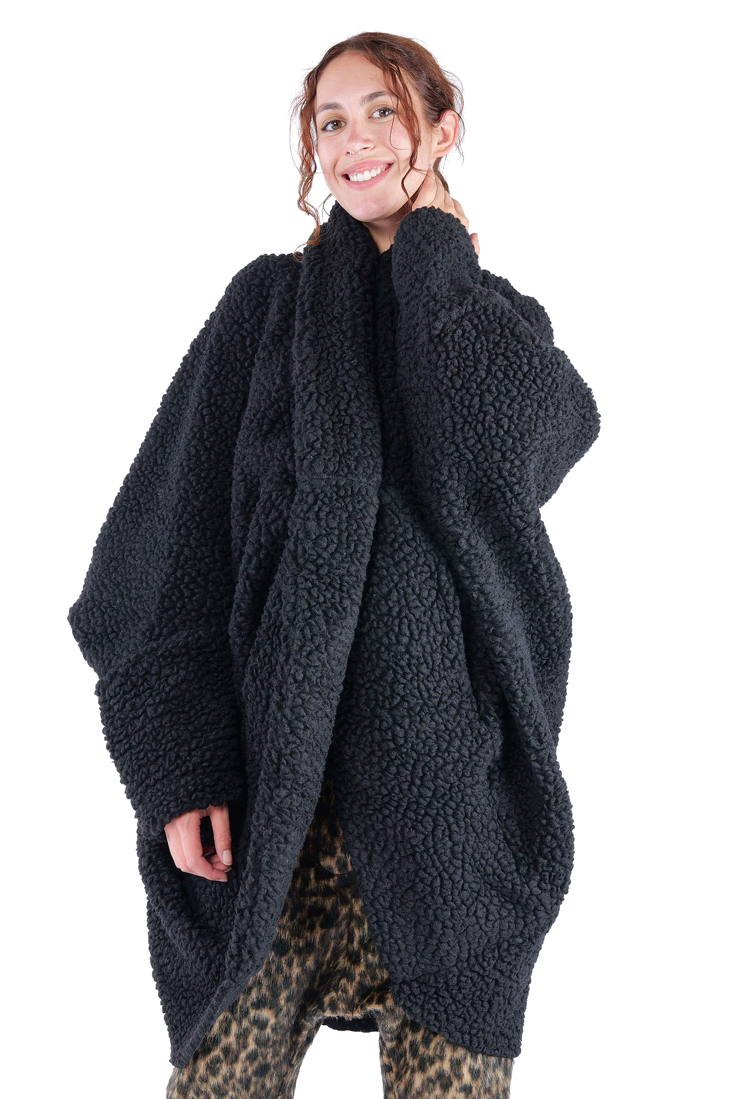Onesize Mantel - Schwarz - J129