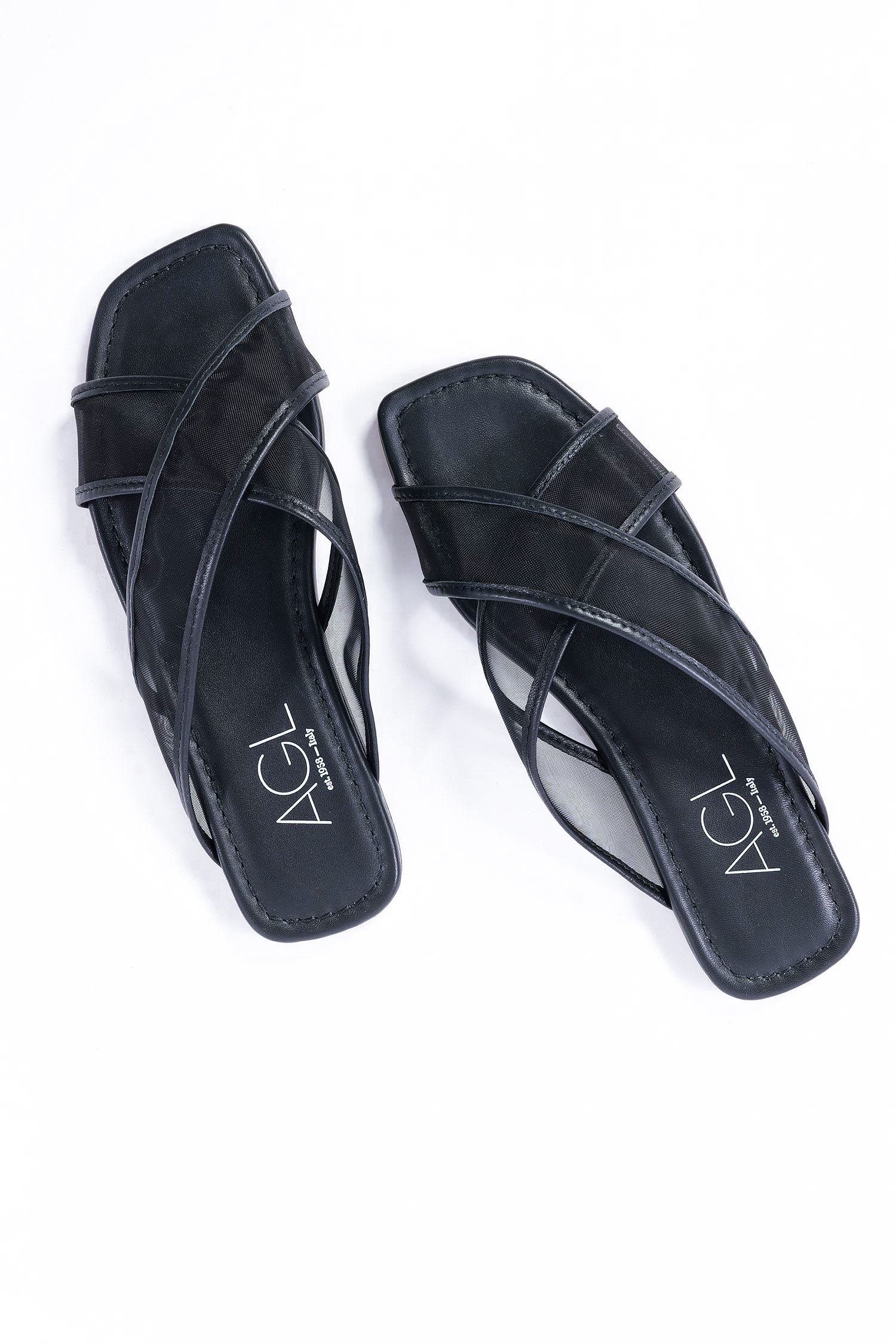 Leichte Pantoletten - Schwarz - Elsy Romantic